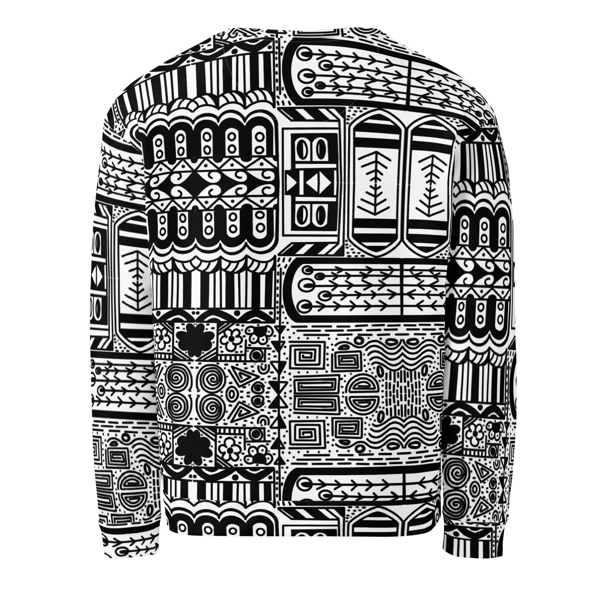 Black Aztek | Eco-Friendly | Premium Pattern Sweatshirt | TeeandTurtle | Sustainable