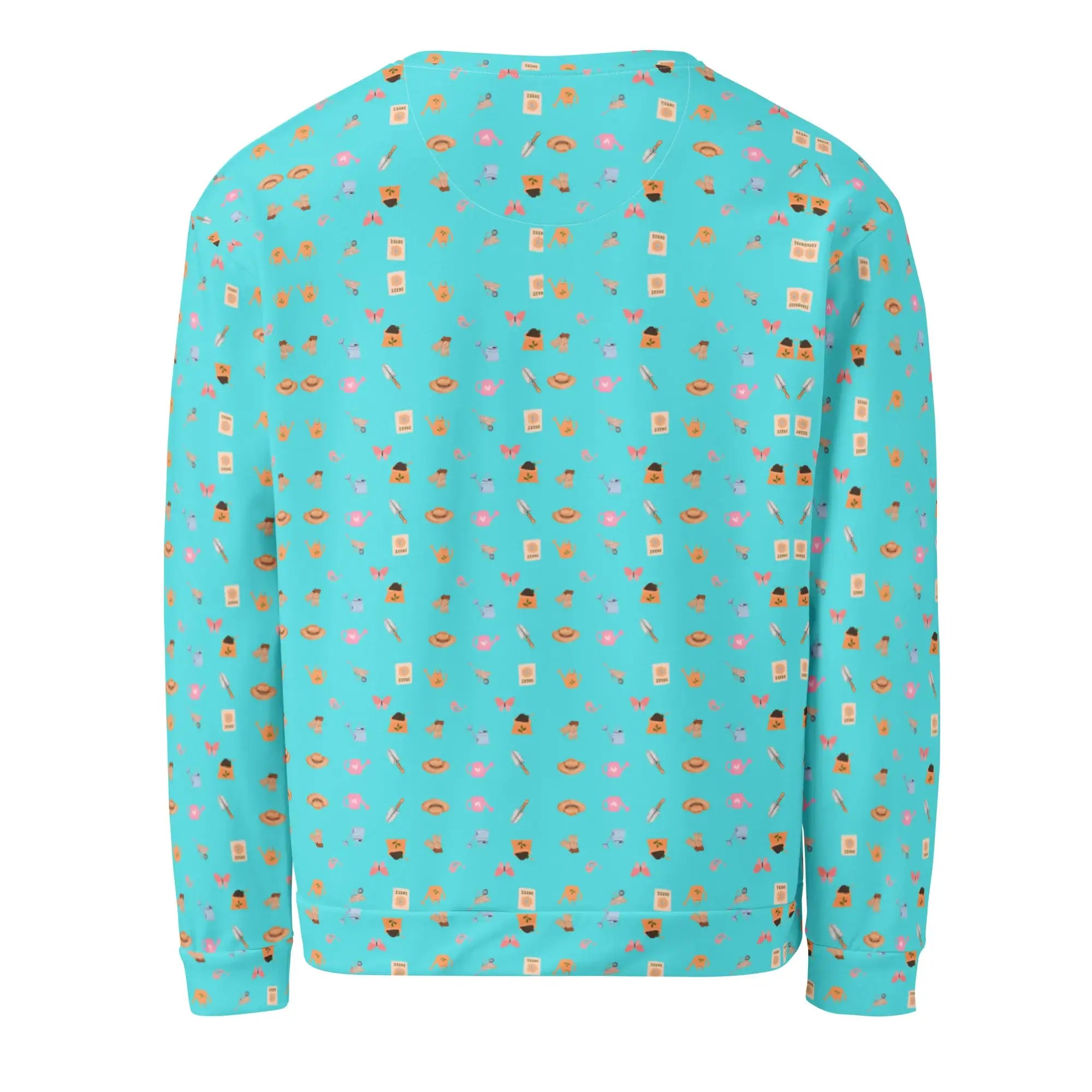 Blue Garden Tools | Eco-Friendly | Premium Pattern Sweatshirt | TeeandTurtle | Sustainable