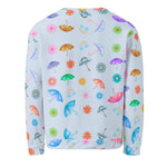 Flying Umbrella | Eco-Friendly | Premium Pattern Sweatshirt | TeeandTurtle | Sustainable