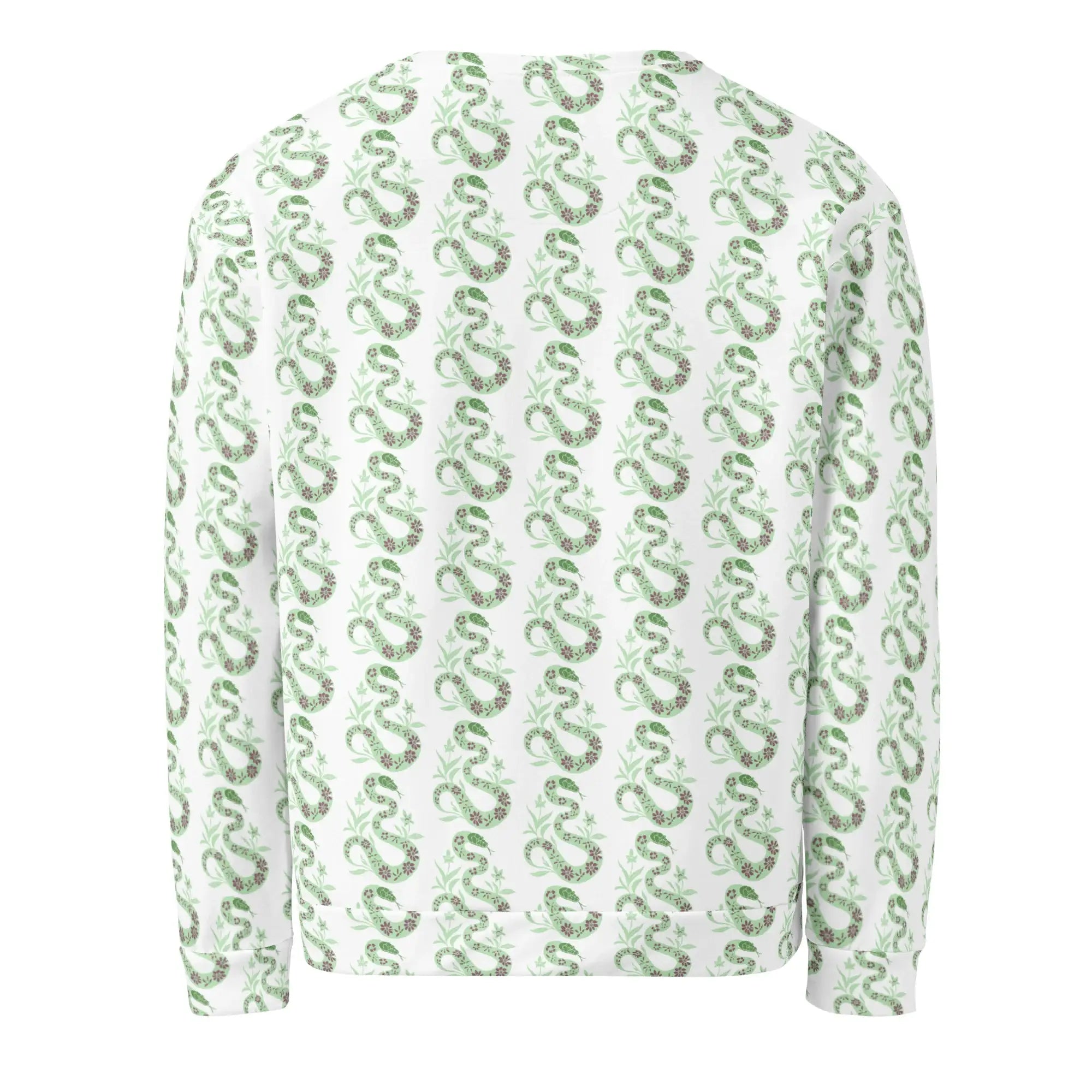 Snake Light Green | Eco-Friendly | Premium Pattern Sweatshirt | TeeandTurtle | Sustainable