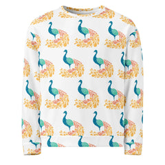 Peacock | Eco-Friendly | Premium Pattern Sweatshirt | TeeandTurtle | Sustainable