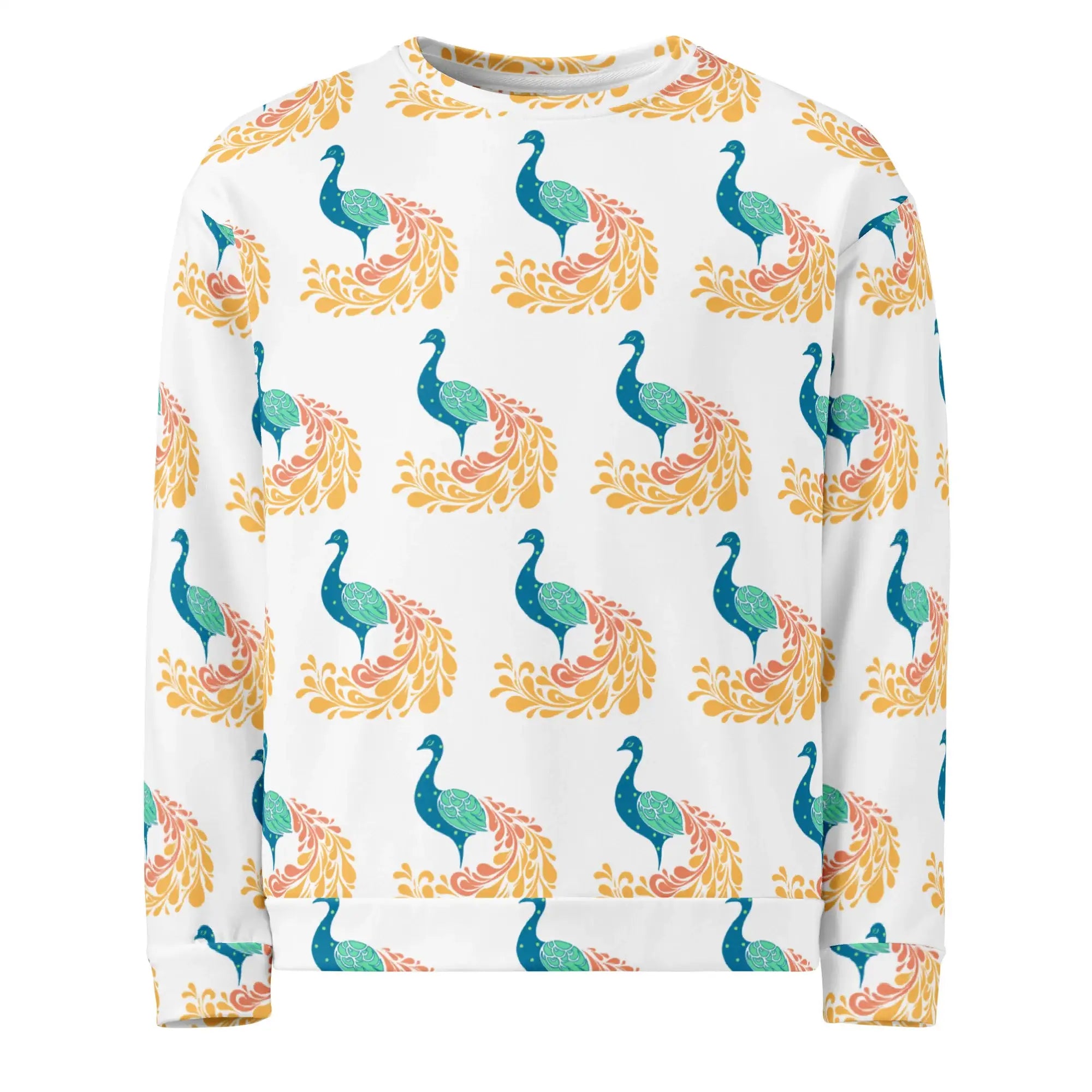 Peacock | Eco-Friendly | Premium Pattern Sweatshirt | TeeandTurtle | Sustainable