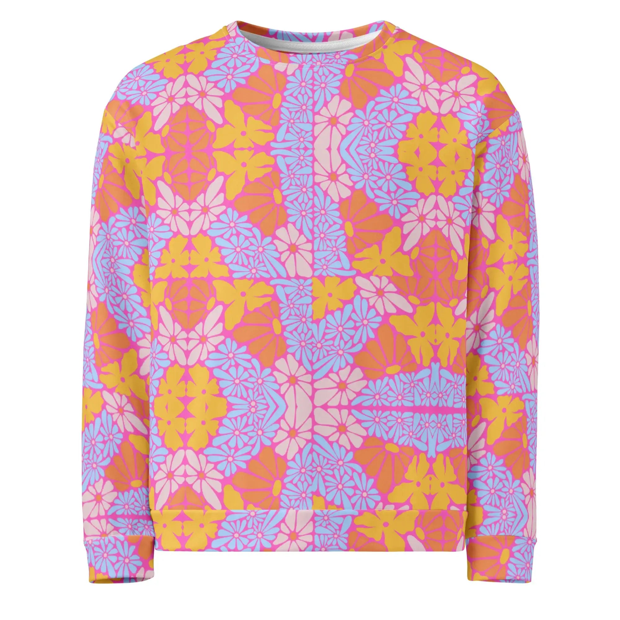 Bright Floral | Eco-Friendly | Premium Pattern Sweatshirt | TeeandTurtle | Sustainable