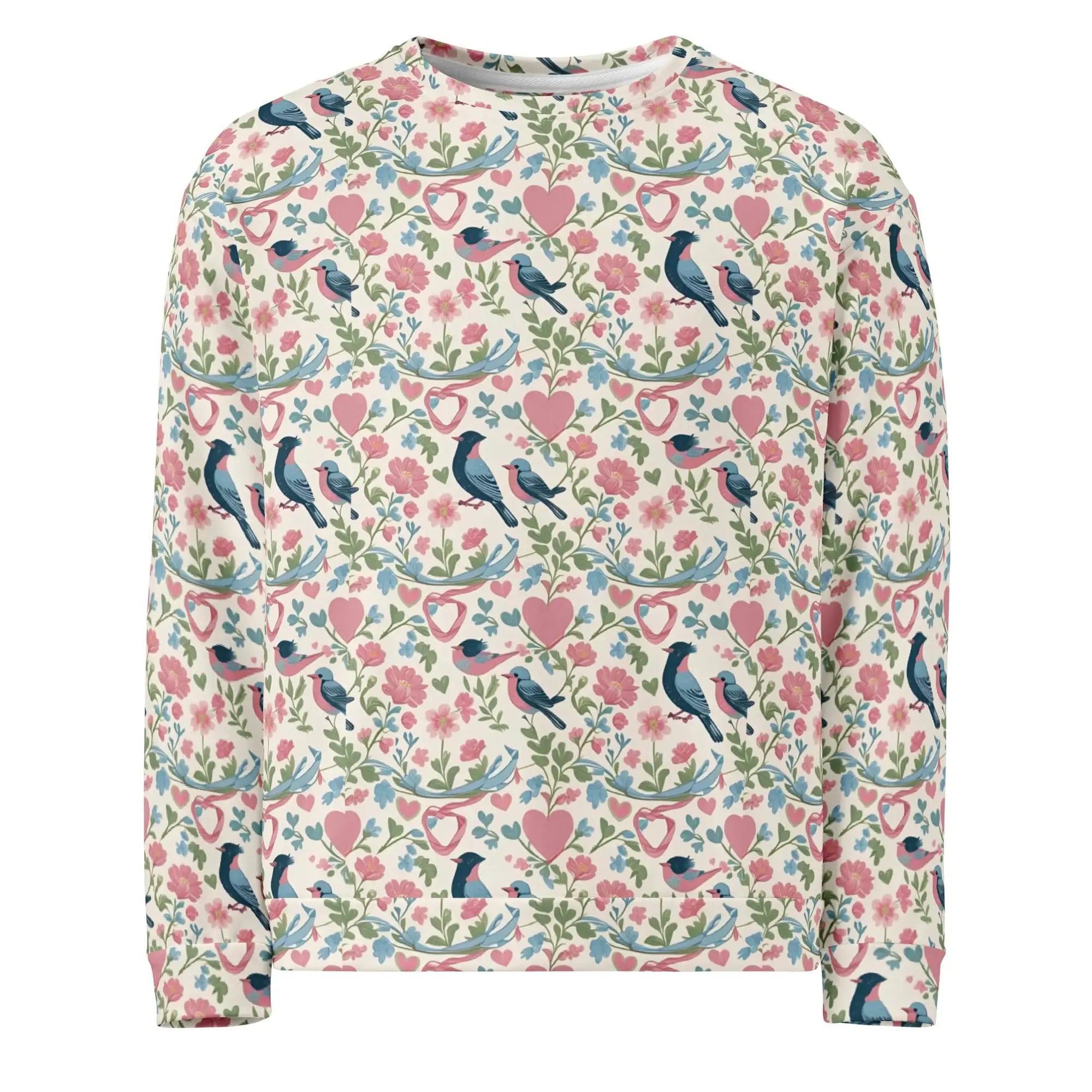 Birds Garden | Eco-Friendly | Premium Pattern Sweatshirt | TeeandTurtle | Sustainable