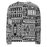 Black Aztek | Eco-Friendly | Premium Pattern Sweatshirt | TeeandTurtle | Sustainable
