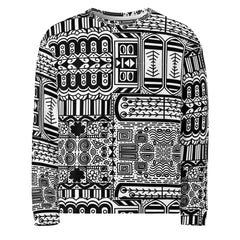 Black Aztek | Eco-Friendly | Premium Pattern Sweatshirt | TeeandTurtle | Sustainable