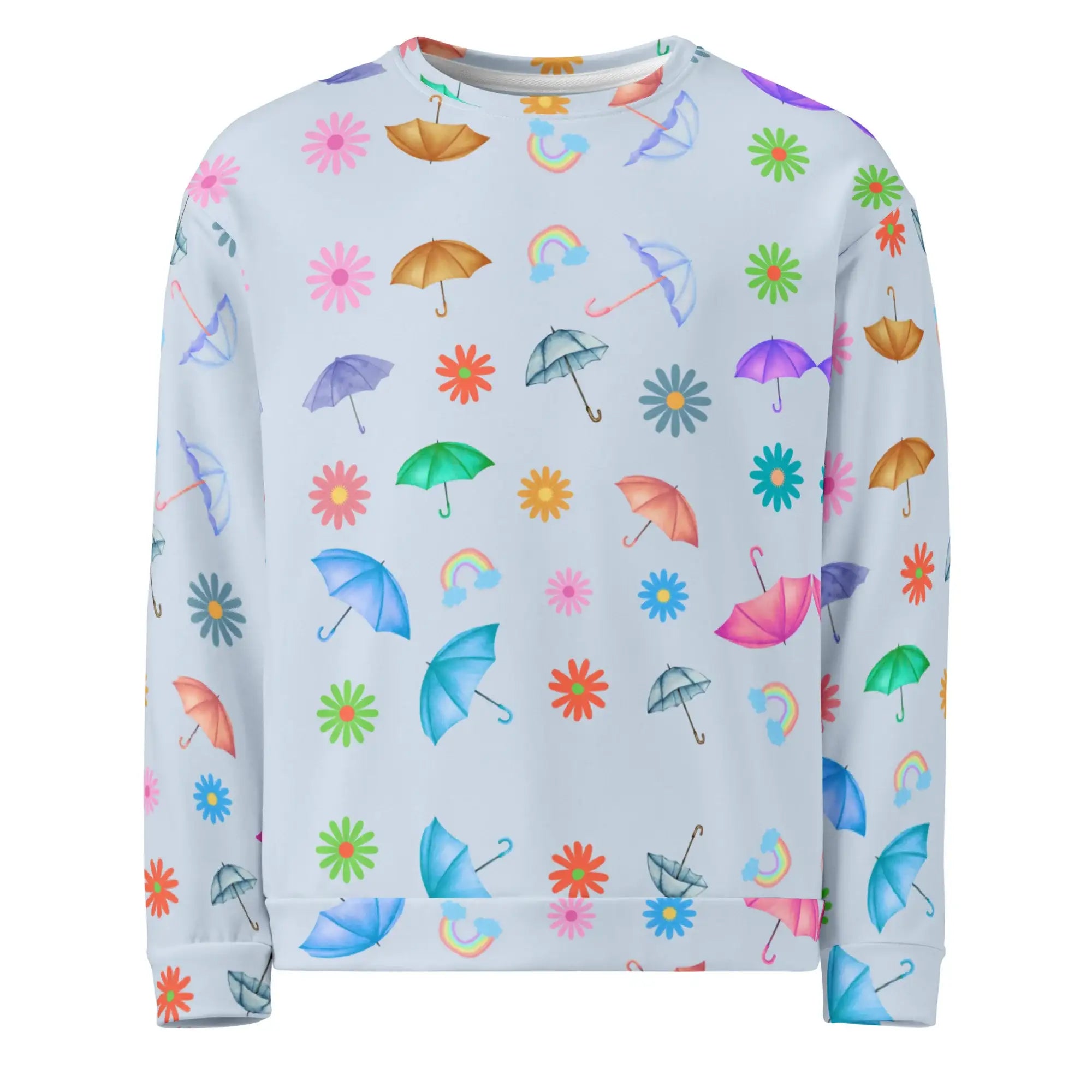 Flying Umbrella | Eco-Friendly | Premium Pattern Sweatshirt | TeeandTurtle | Sustainable