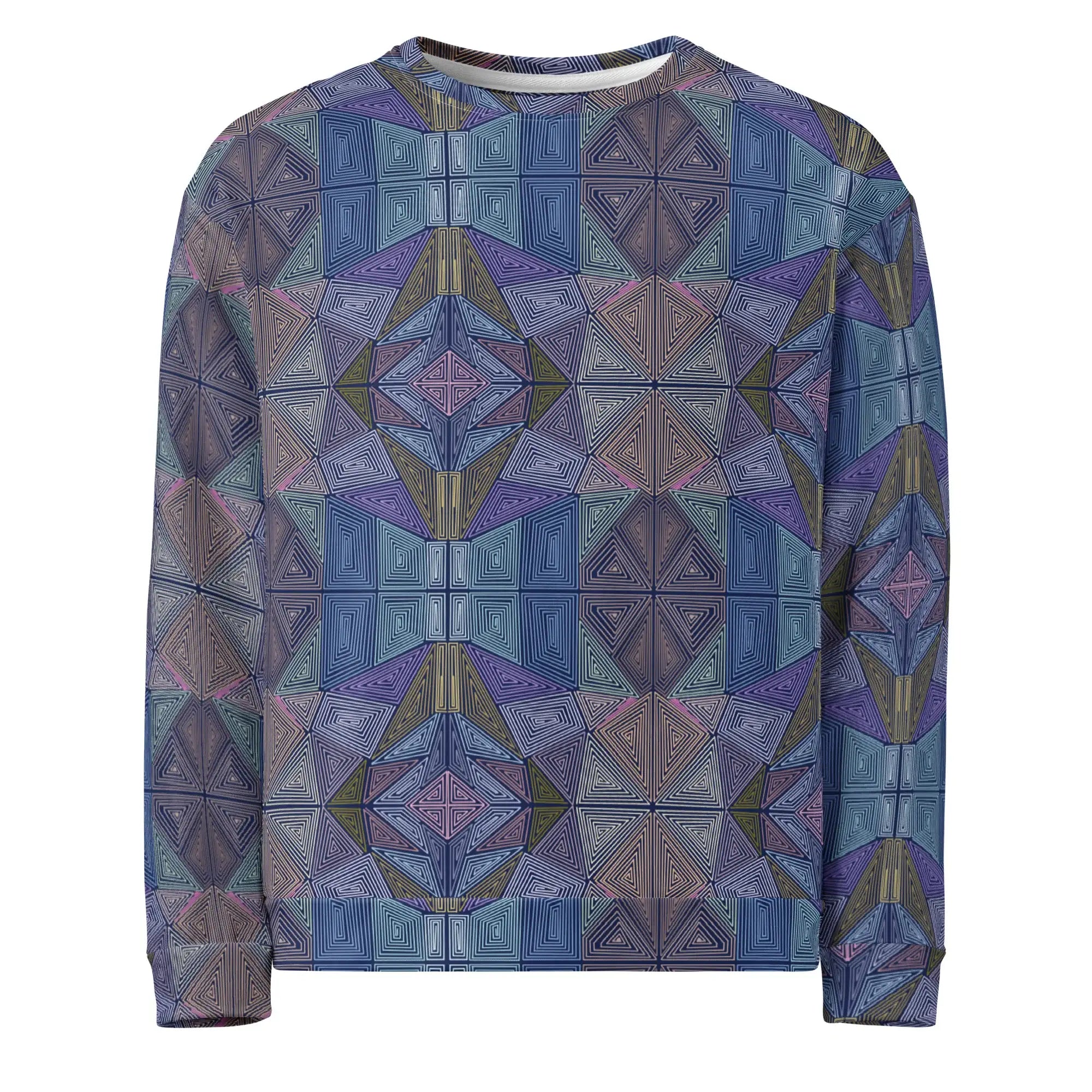 Dizzy Block | Eco-Friendly | Premium Pattern Sweatshirt | TeeandTurtle | Sustainable