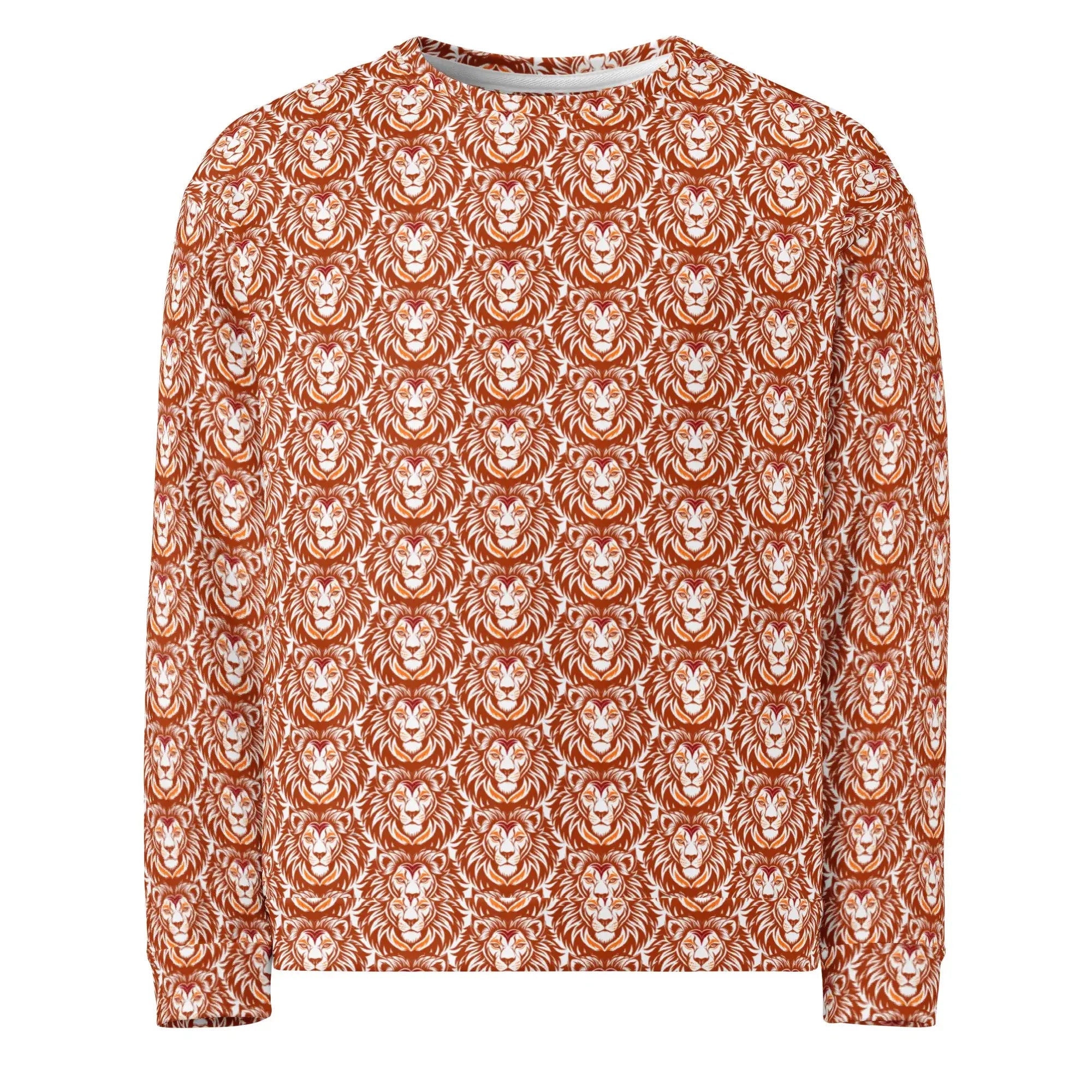 Lion | Eco-Friendly | Premium Pattern Sweatshirt | TeeandTurtle | Sustainable