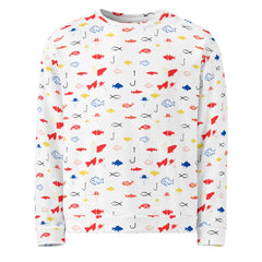 Fish Fiesta | Eco-Friendly | Premium Pattern Sweatshirt | TeeandTurtle | Sustainable
