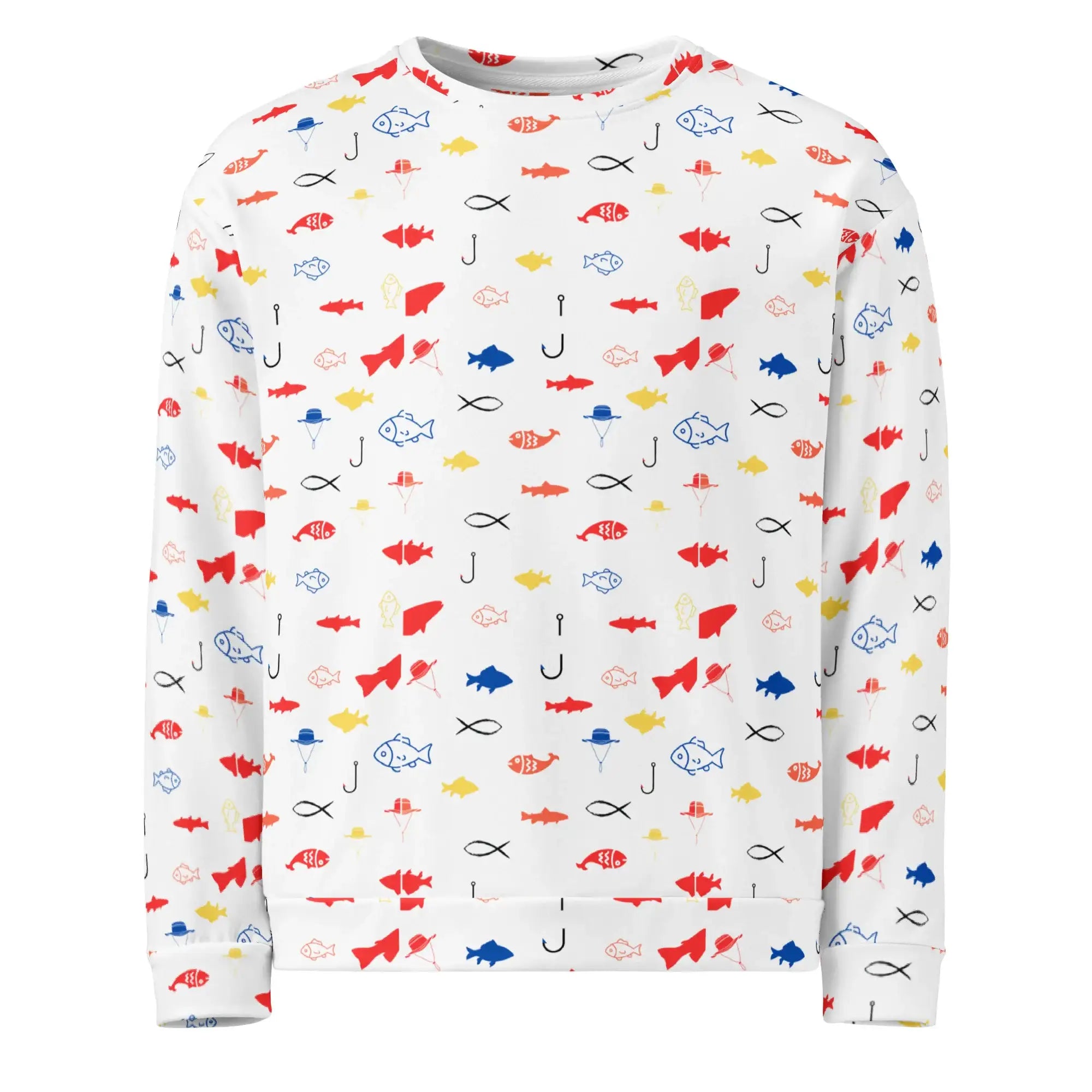 Fish Fiesta | Eco-Friendly | Premium Pattern Sweatshirt | TeeandTurtle | Sustainable