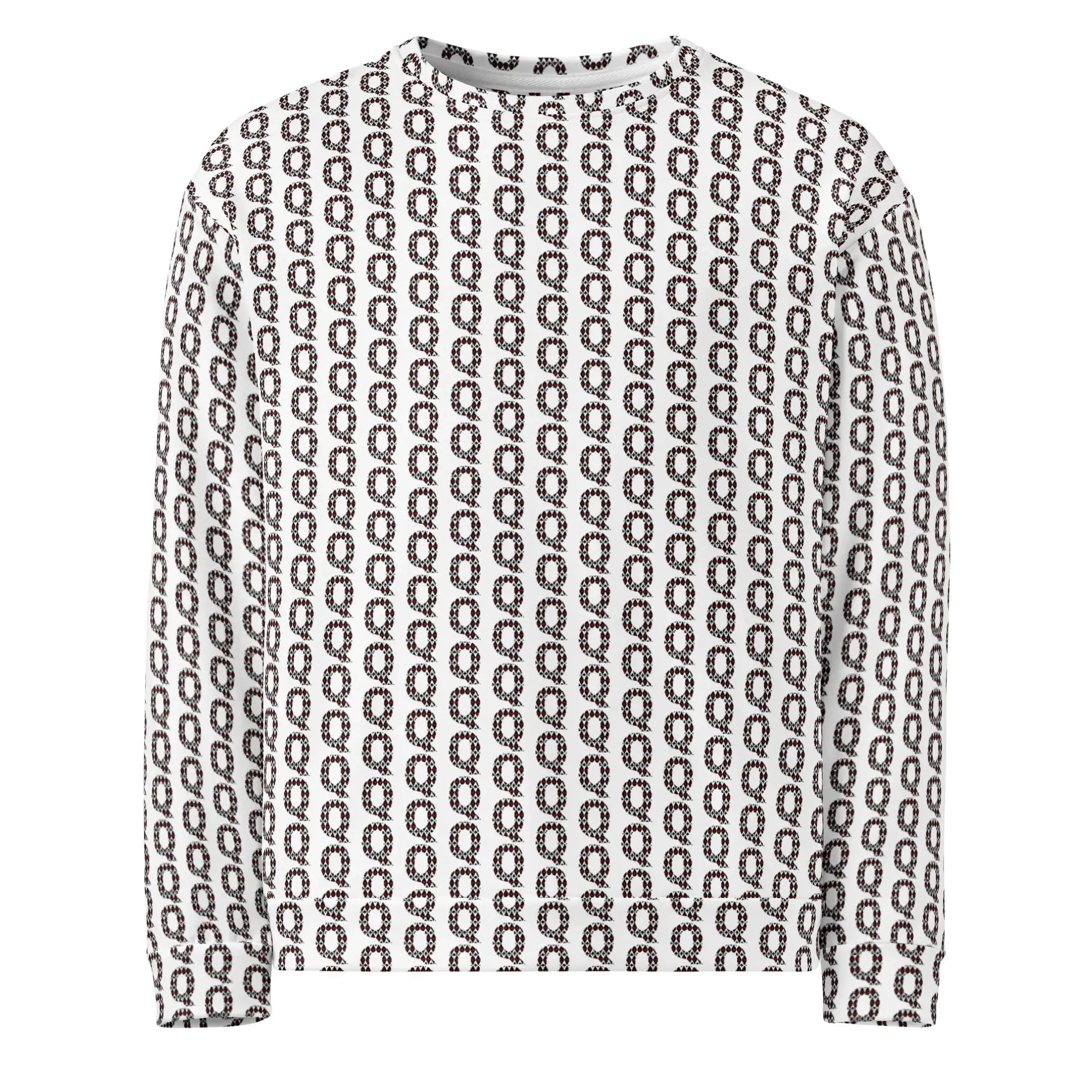 Q | Eco-Friendly | Premium Pattern Sweatshirt | TeeandTurtle | Sustainable