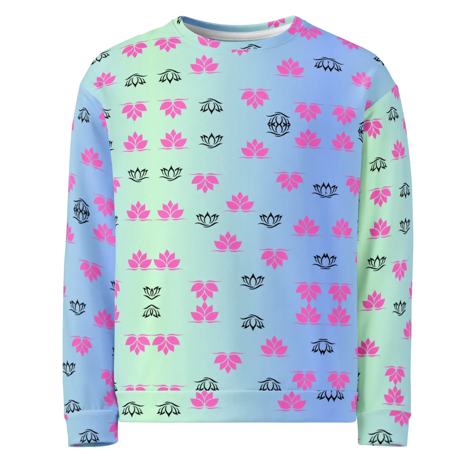 Lotus Gradiant | Eco-Friendly | Premium Pattern Sweatshirt | TeeandTurtle | Sustainable