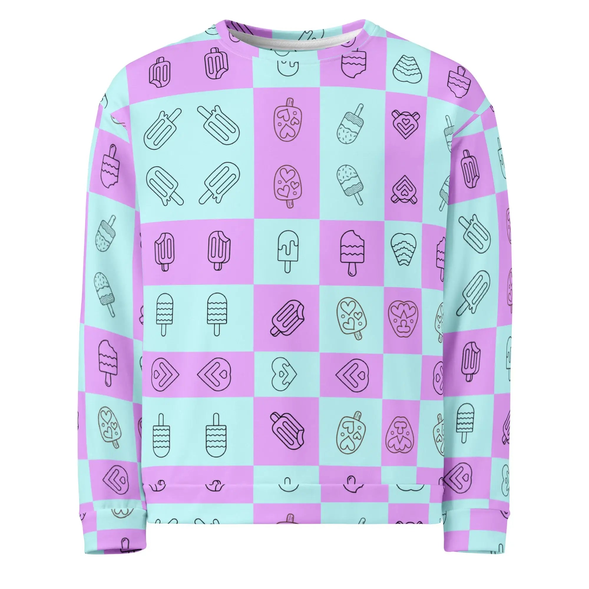 Popsicle | Eco-Friendly | Premium Pattern Sweatshirt | TeeandTurtle | Sustainable