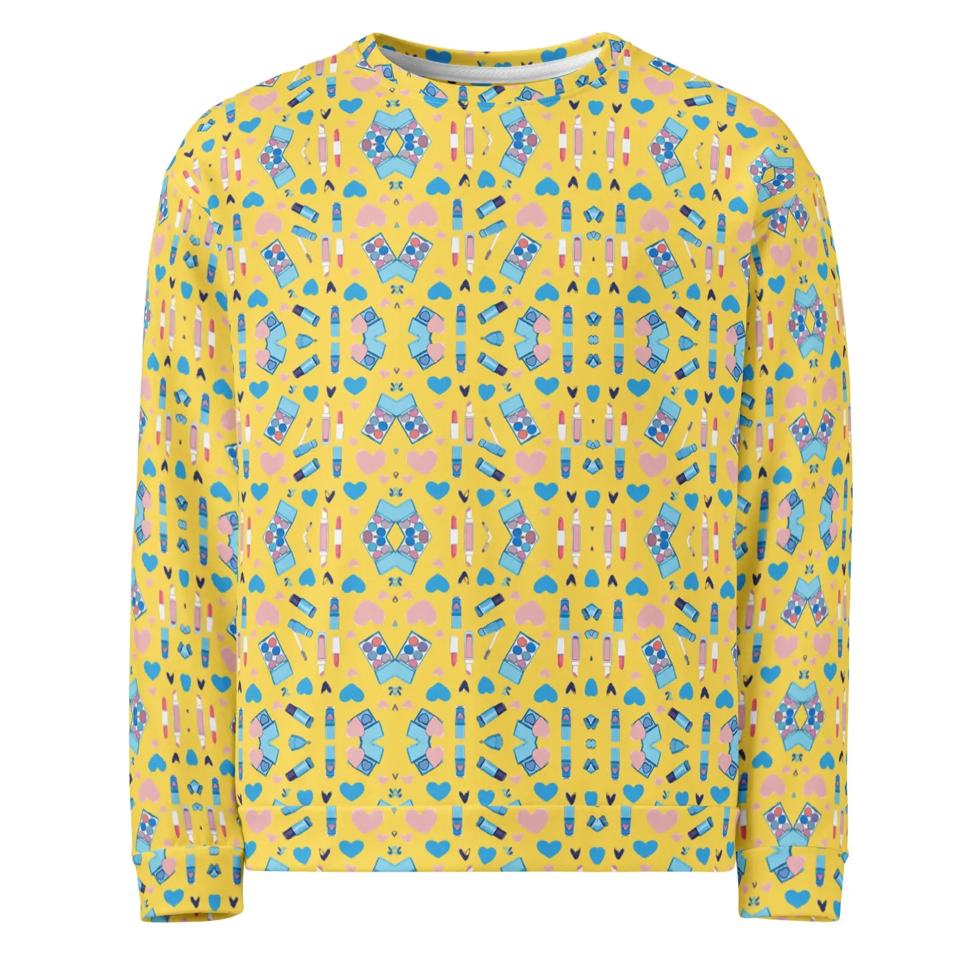 Glamour In Yellow | Eco-Friendly | Premium Pattern Sweatshirt | TeeandTurtle | Sustainable