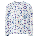 Blue Drops | Eco-Friendly | Premium Pattern Sweatshirt | TeeandTurtle | Sustainable