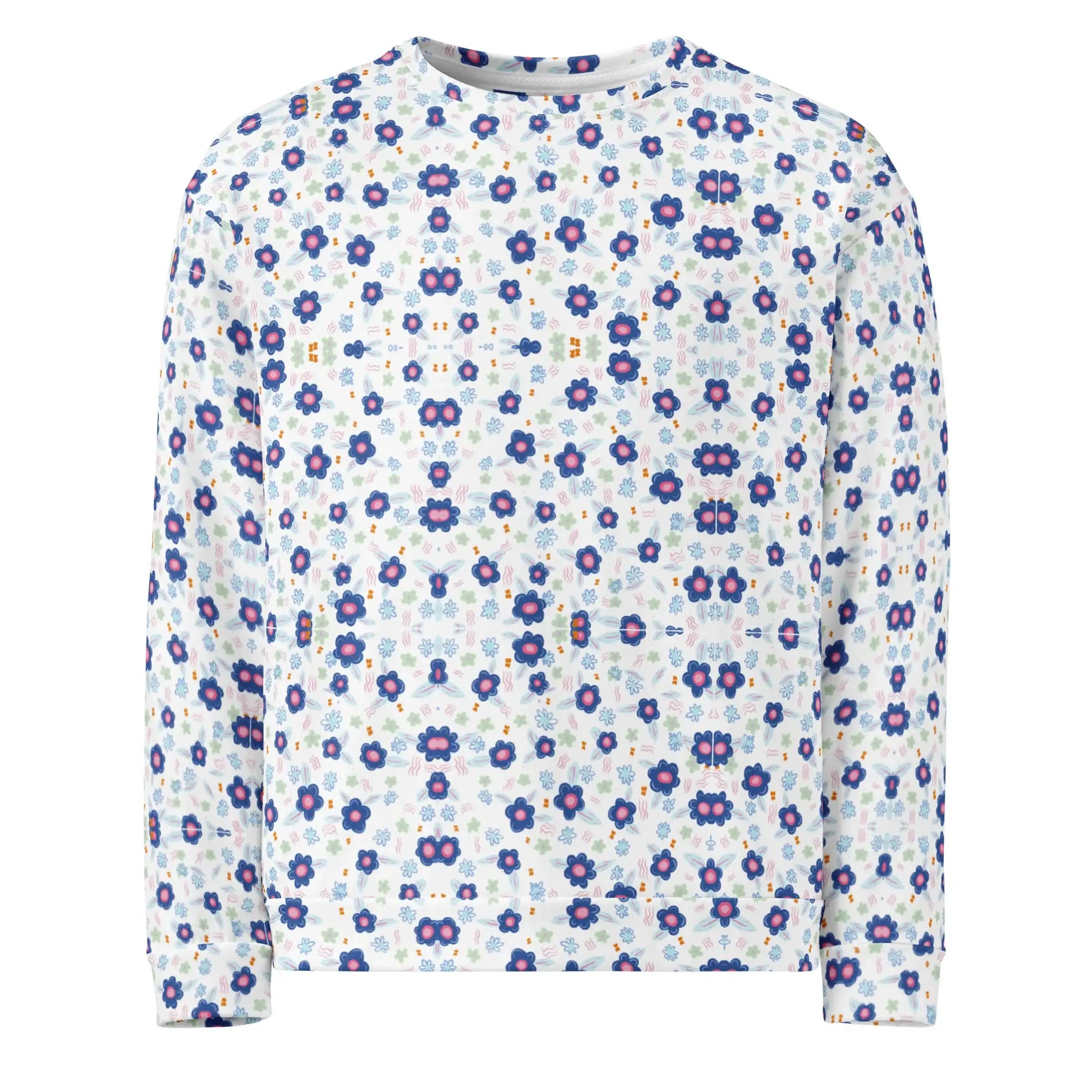 Blue Drops | Eco-Friendly | Premium Pattern Sweatshirt | TeeandTurtle | Sustainable