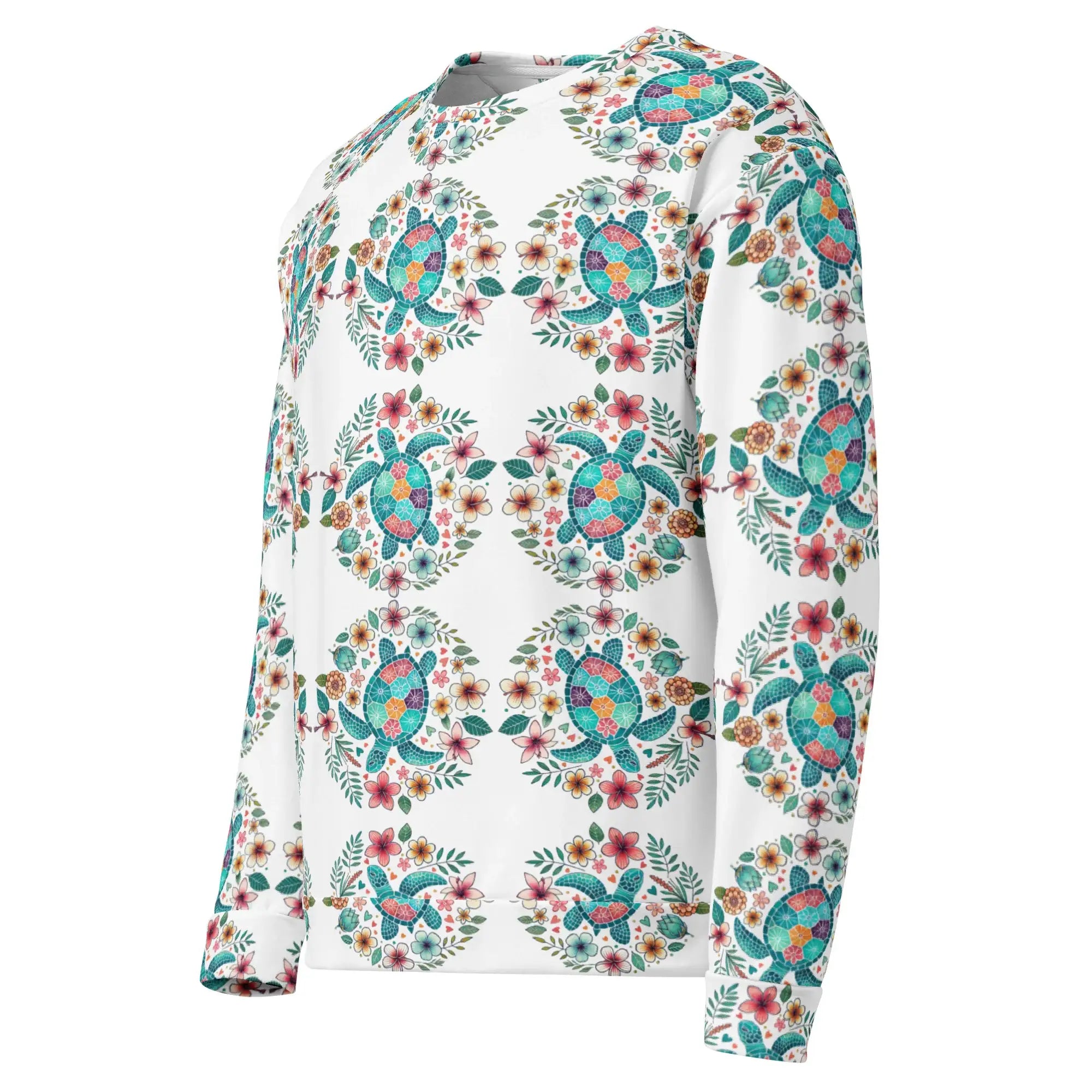 Sea Turtle | Eco-Friendly | Premium Pattern Sweatshirt | TeeandTurtle | Sustainable