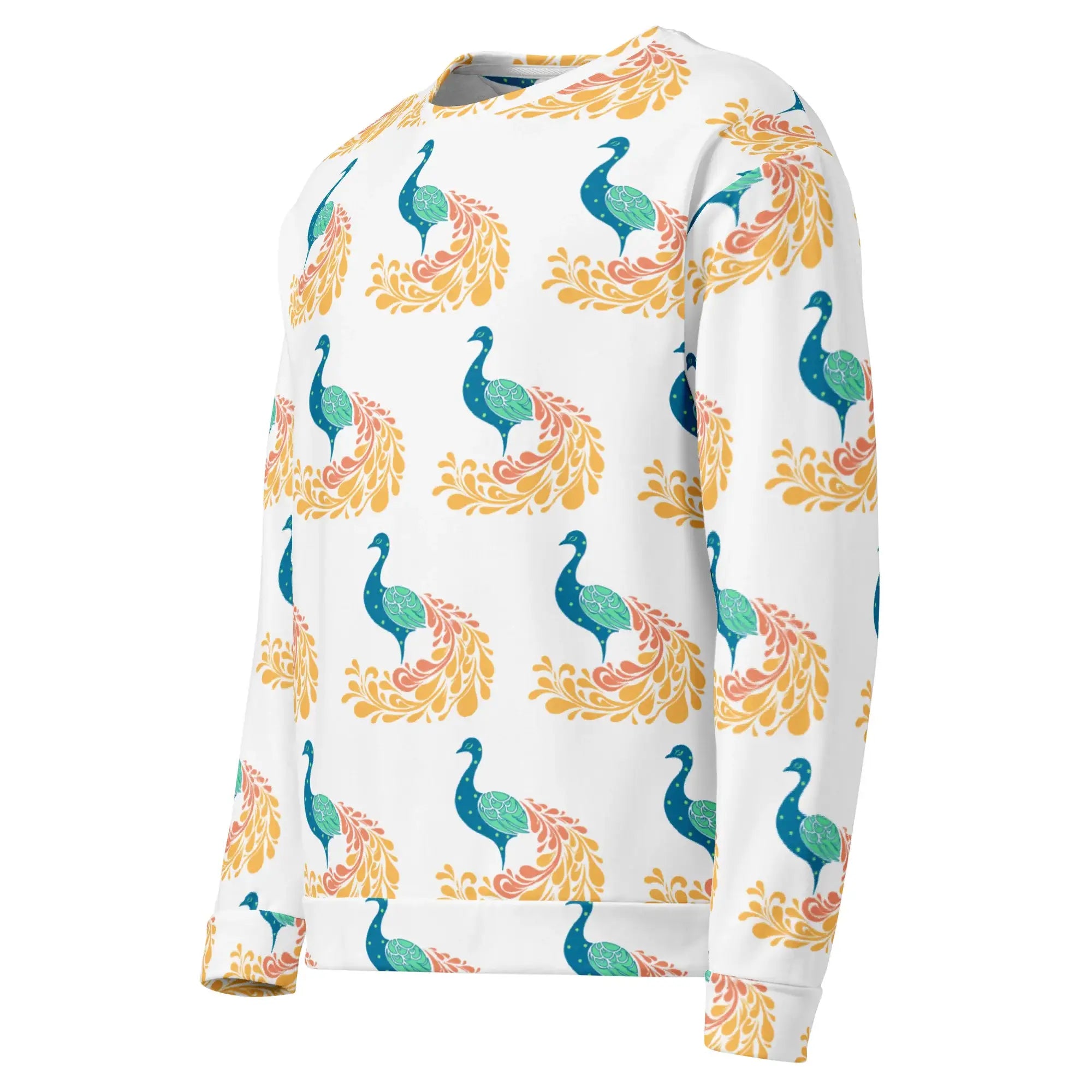Peacock | Eco-Friendly | Premium Pattern Sweatshirt | TeeandTurtle | Sustainable
