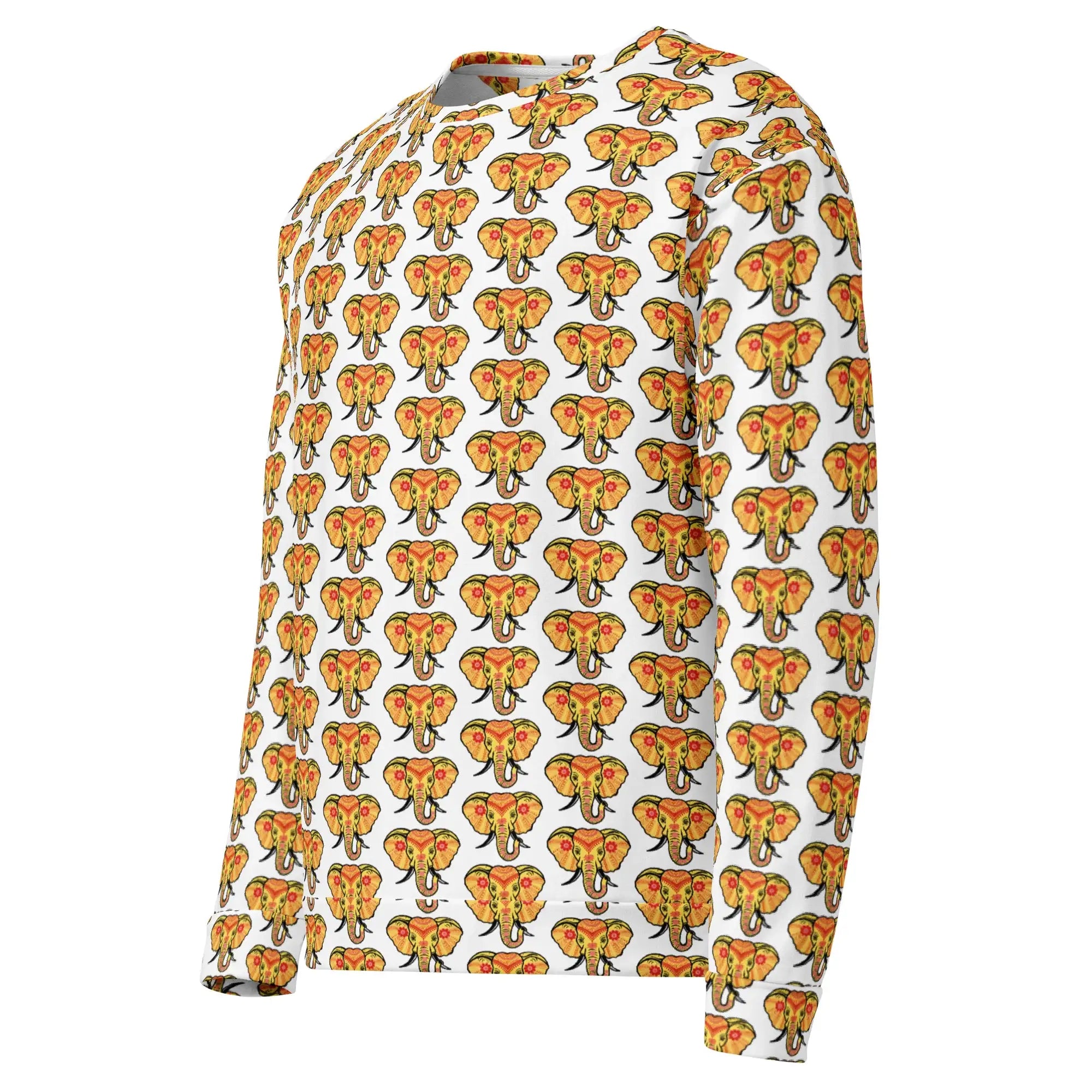 Elephant | Eco-Friendly | Premium Pattern Sweatshirt | TeeandTurtle | Sustainable