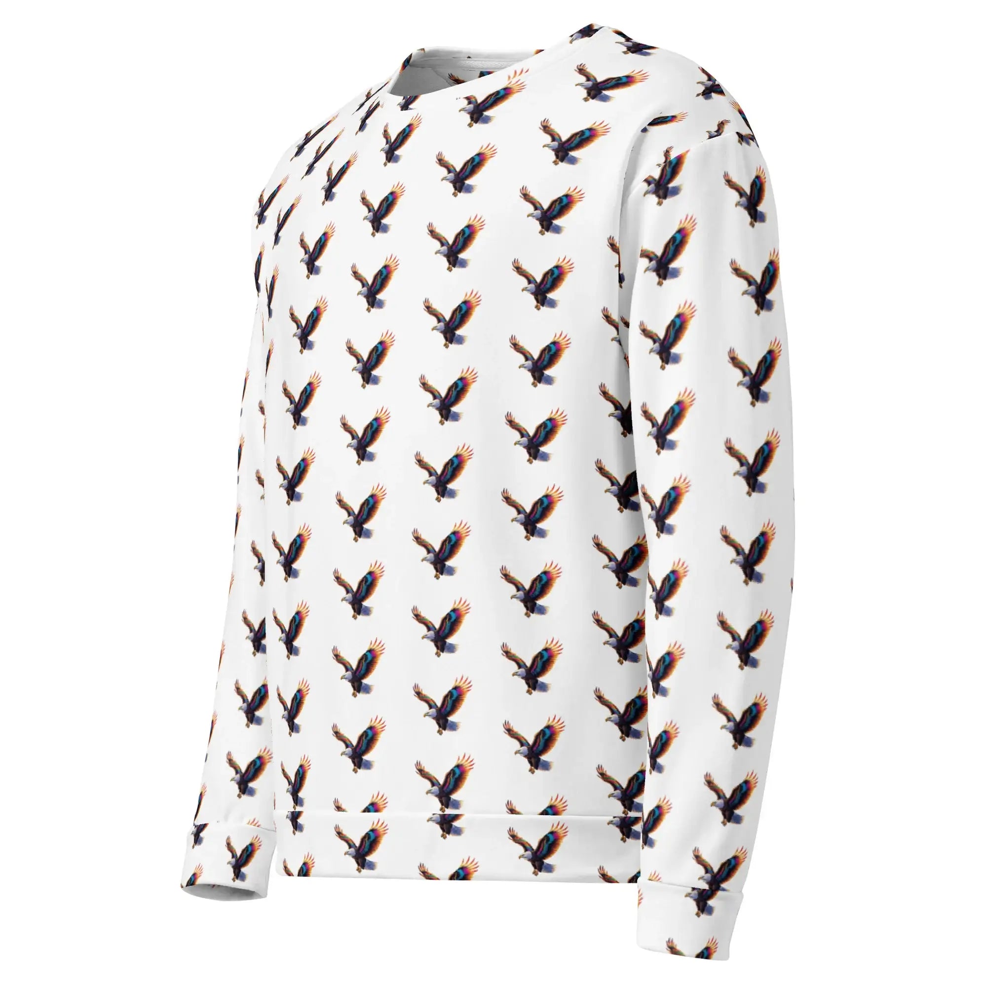 Rainbow Falcon | Eco-Friendly | Premium Pattern Sweatshirt | TeeandTurtle | Sustainable