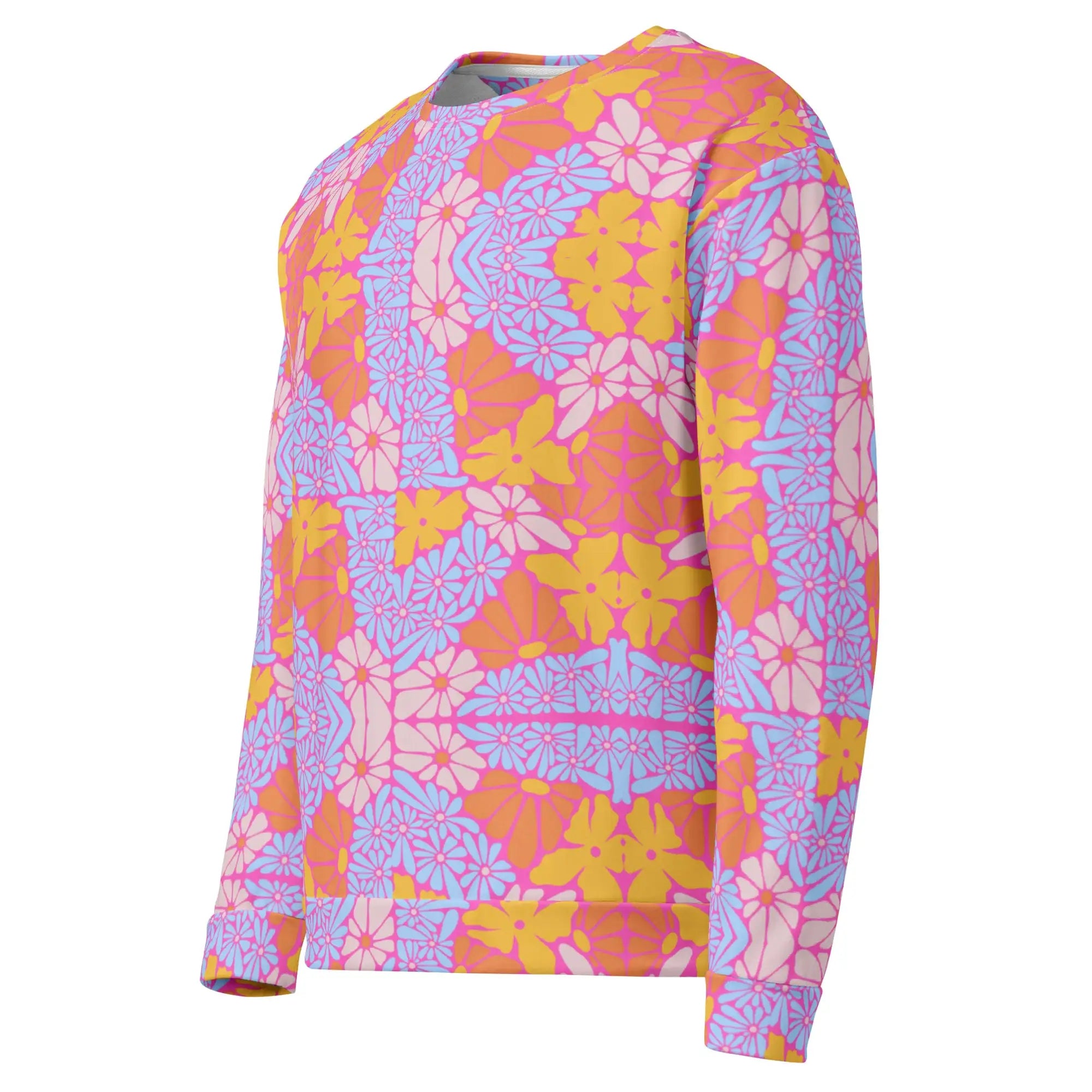 Bright Floral | Eco-Friendly | Premium Pattern Sweatshirt | TeeandTurtle | Sustainable