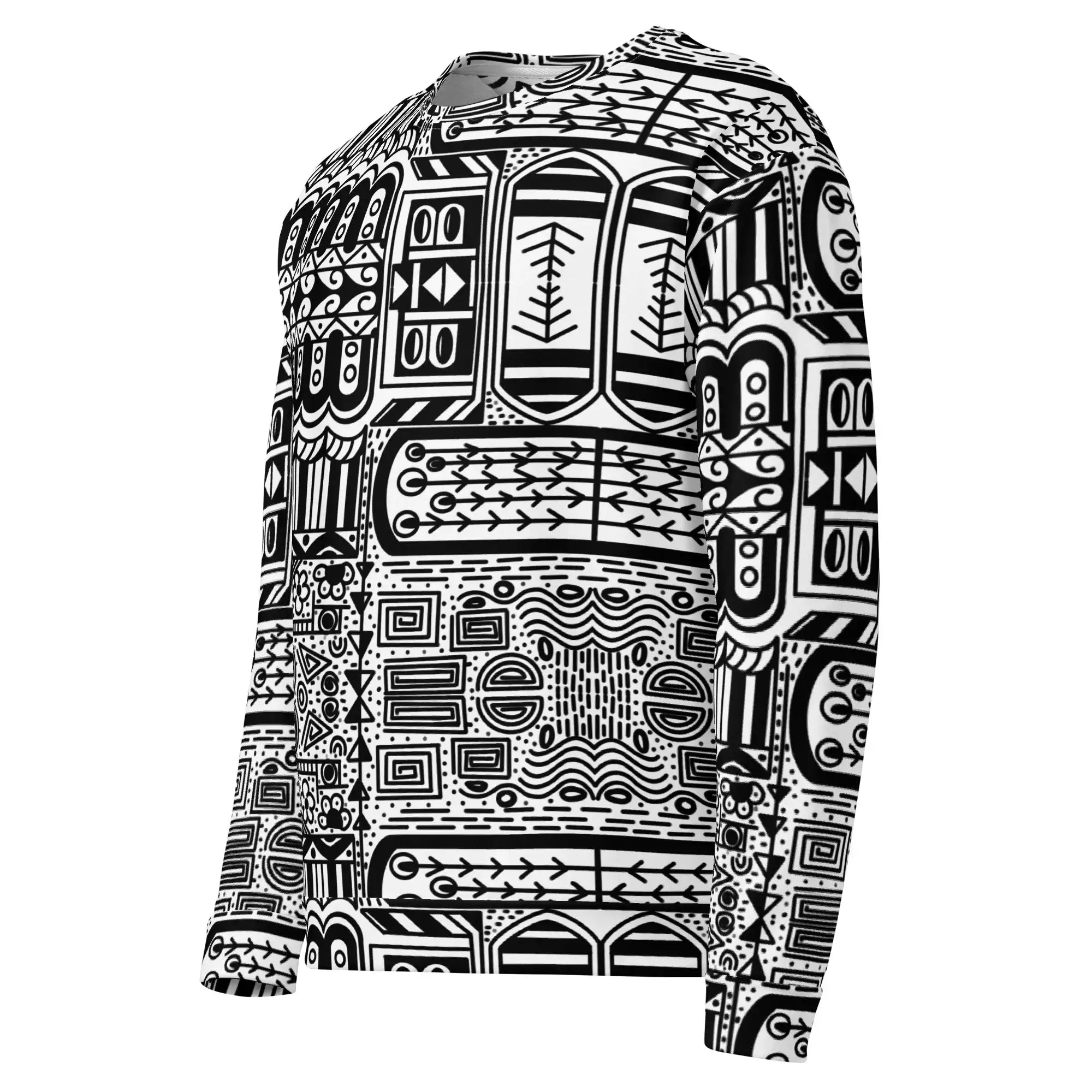 Black Aztek | Eco-Friendly | Premium Pattern Sweatshirt | TeeandTurtle | Sustainable