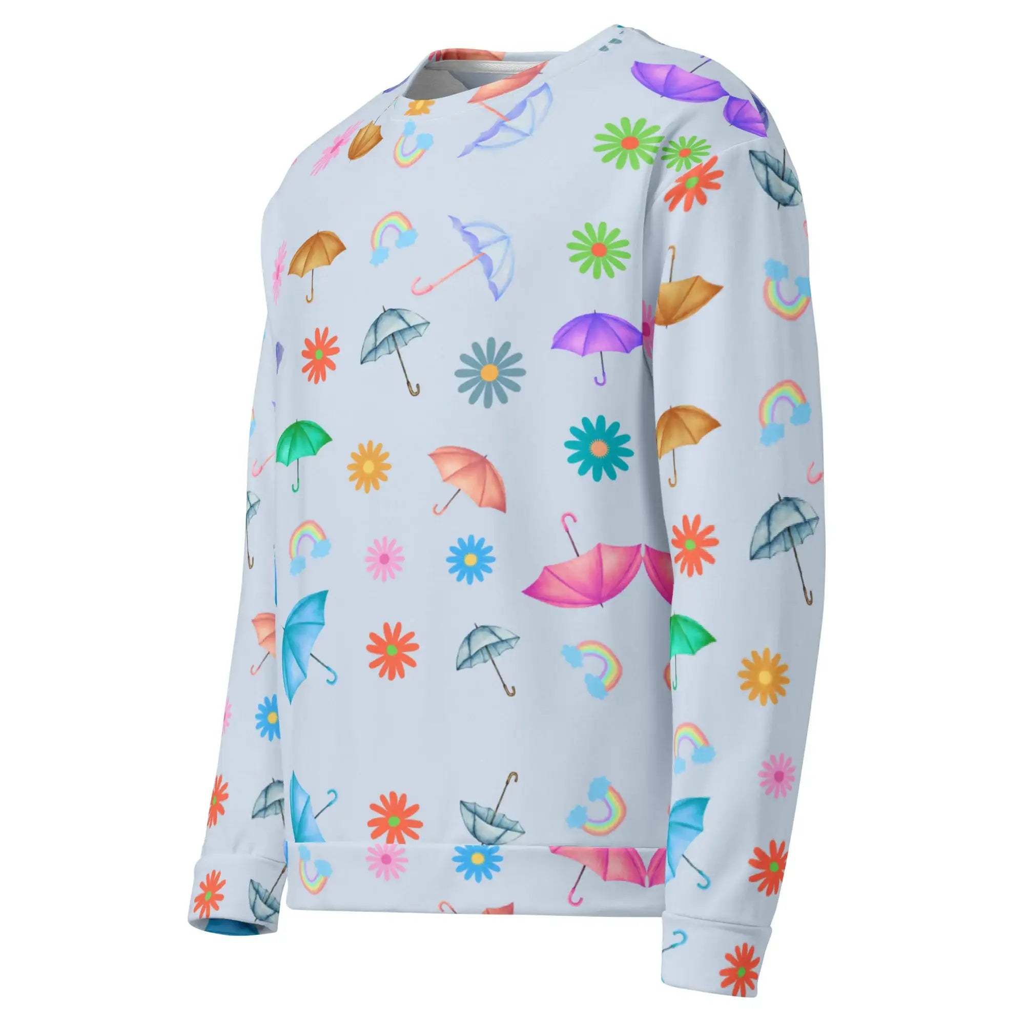 Flying Umbrella | Eco-Friendly | Premium Pattern Sweatshirt | TeeandTurtle | Sustainable