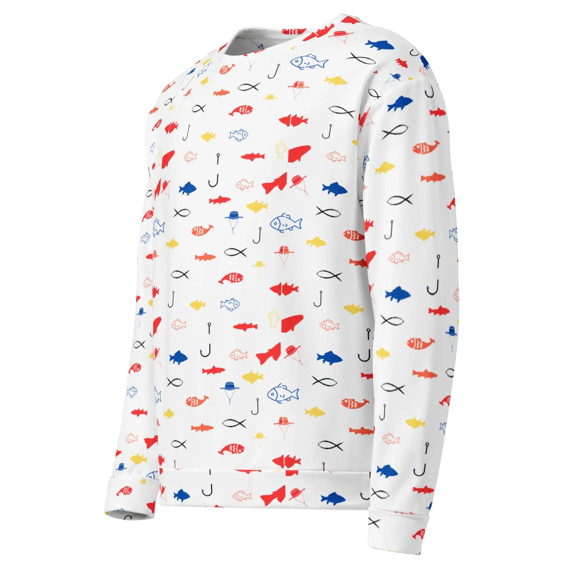 Fish Fiesta | Eco-Friendly | Premium Pattern Sweatshirt | TeeandTurtle | Sustainable