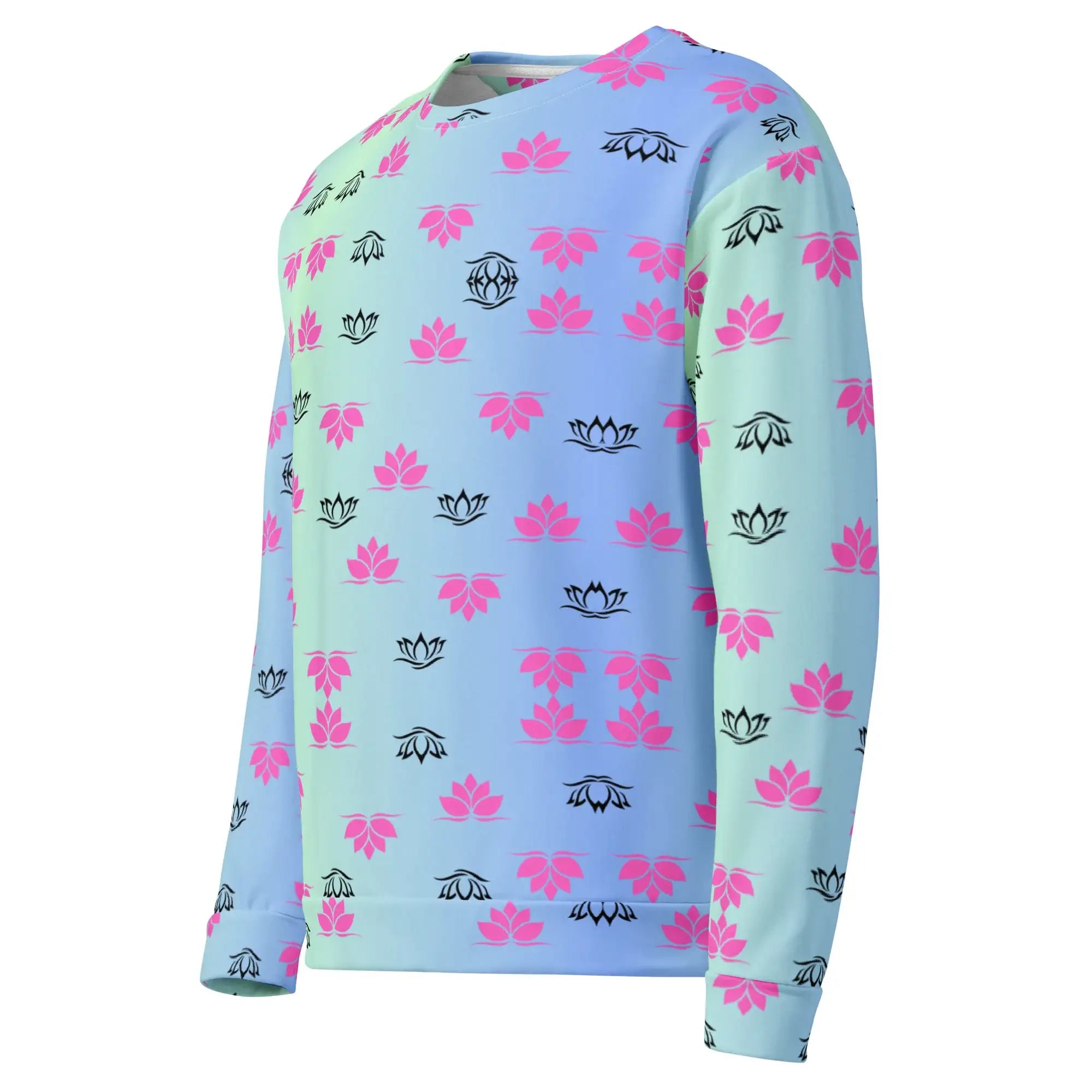 Lotus Gradiant | Eco-Friendly | Premium Pattern Sweatshirt | TeeandTurtle | Sustainable