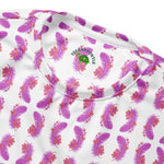 Pink Feather | Eco-Friendly | Premium Pattern Sweatshirt | TeeandTurtle | Sustainable