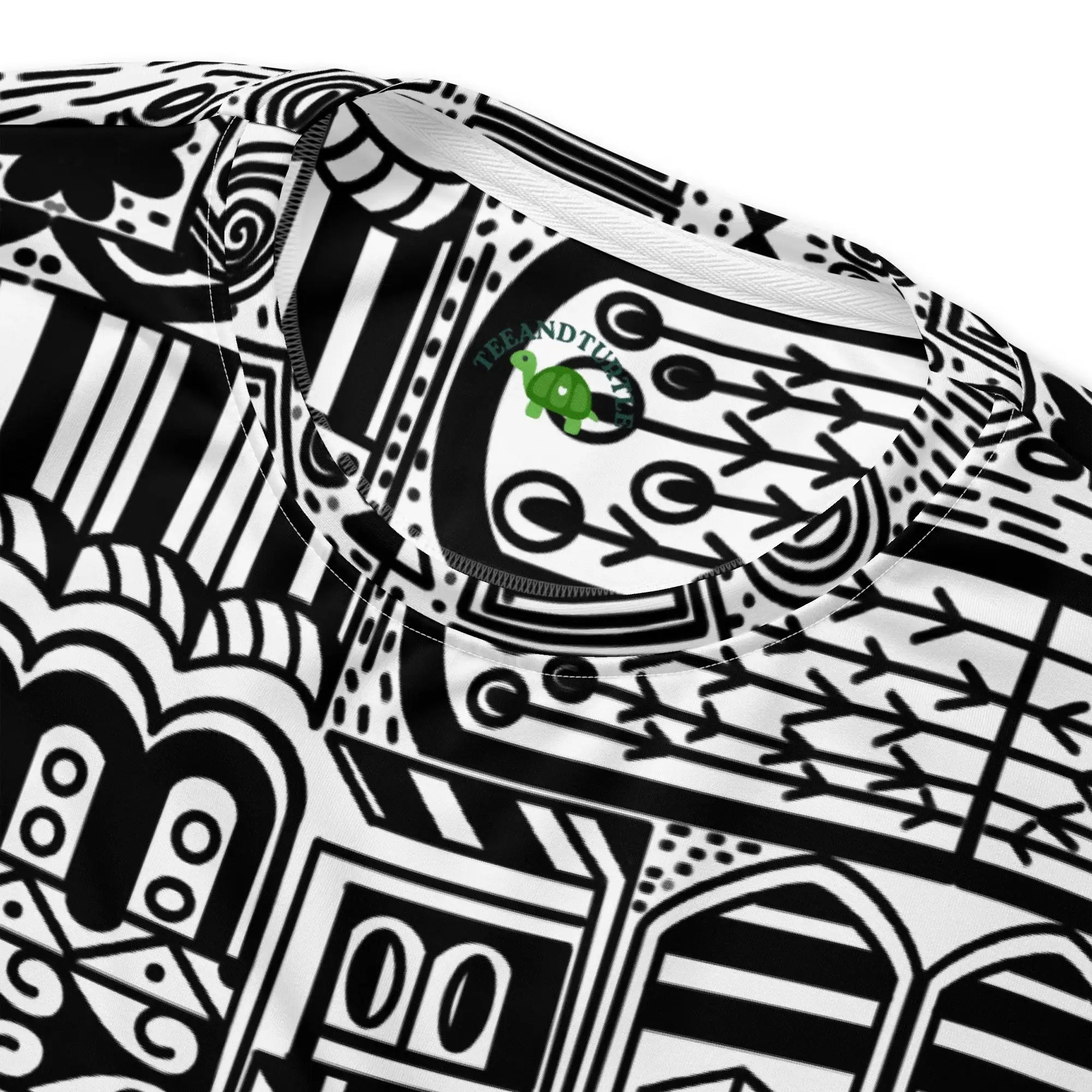Black Aztek | Eco-Friendly | Premium Pattern Sweatshirt | TeeandTurtle | Sustainable
