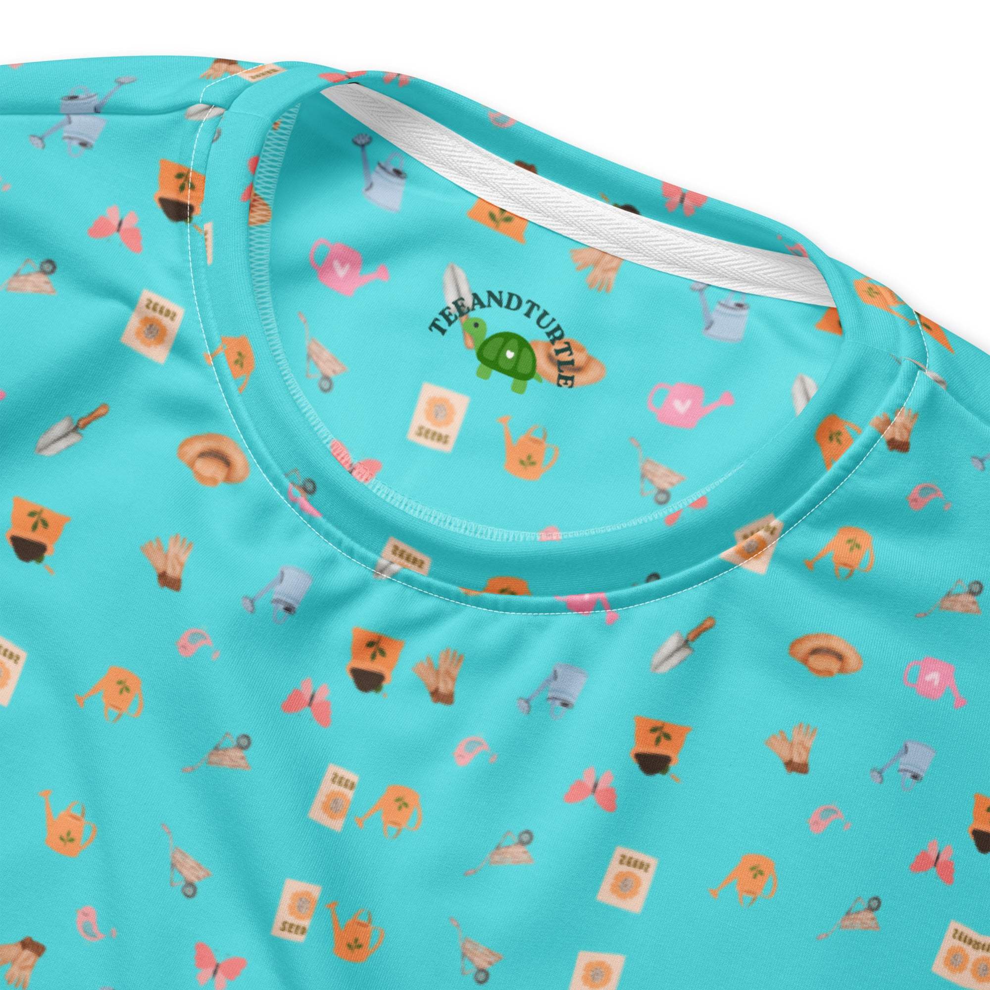 Blue Garden Tools | Eco-Friendly | Premium Pattern Sweatshirt | TeeandTurtle | Sustainable