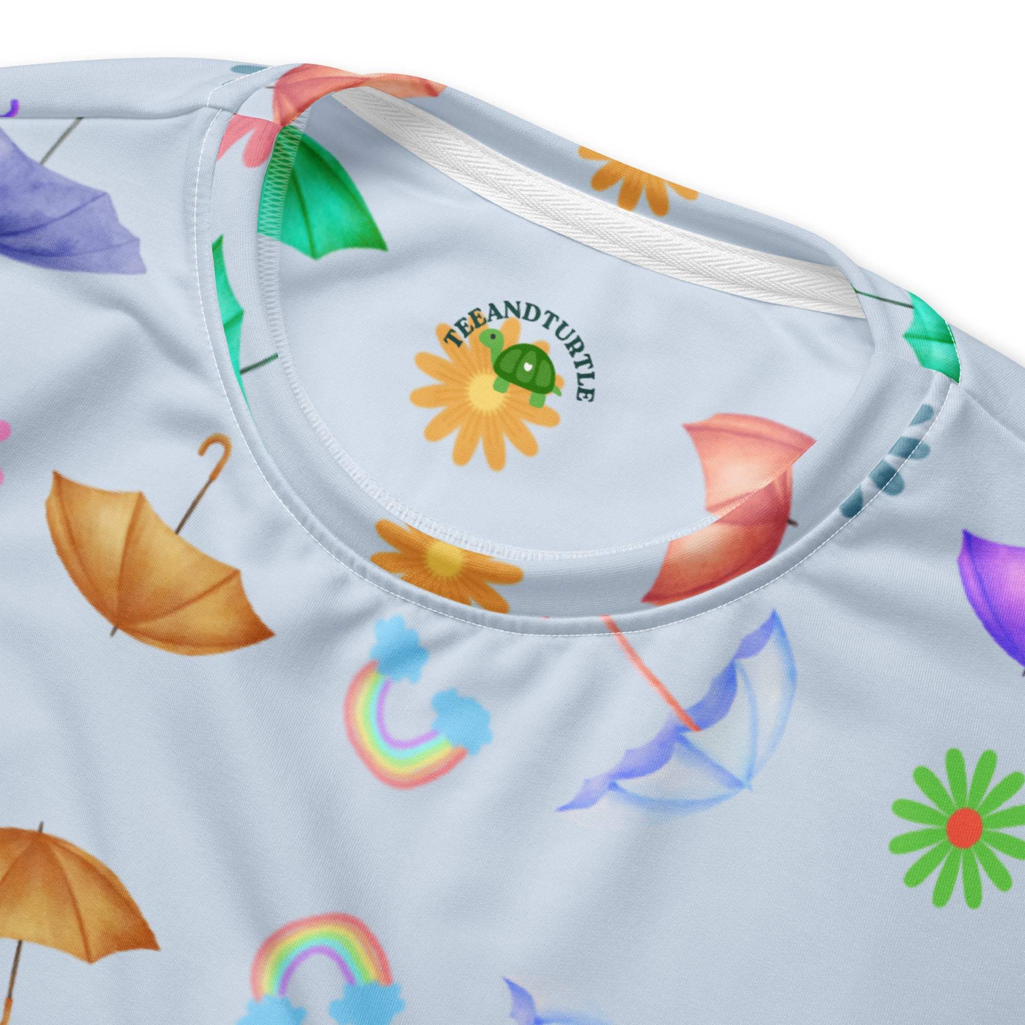 Flying Umbrella | Eco-Friendly | Premium Pattern Sweatshirt | TeeandTurtle | Sustainable