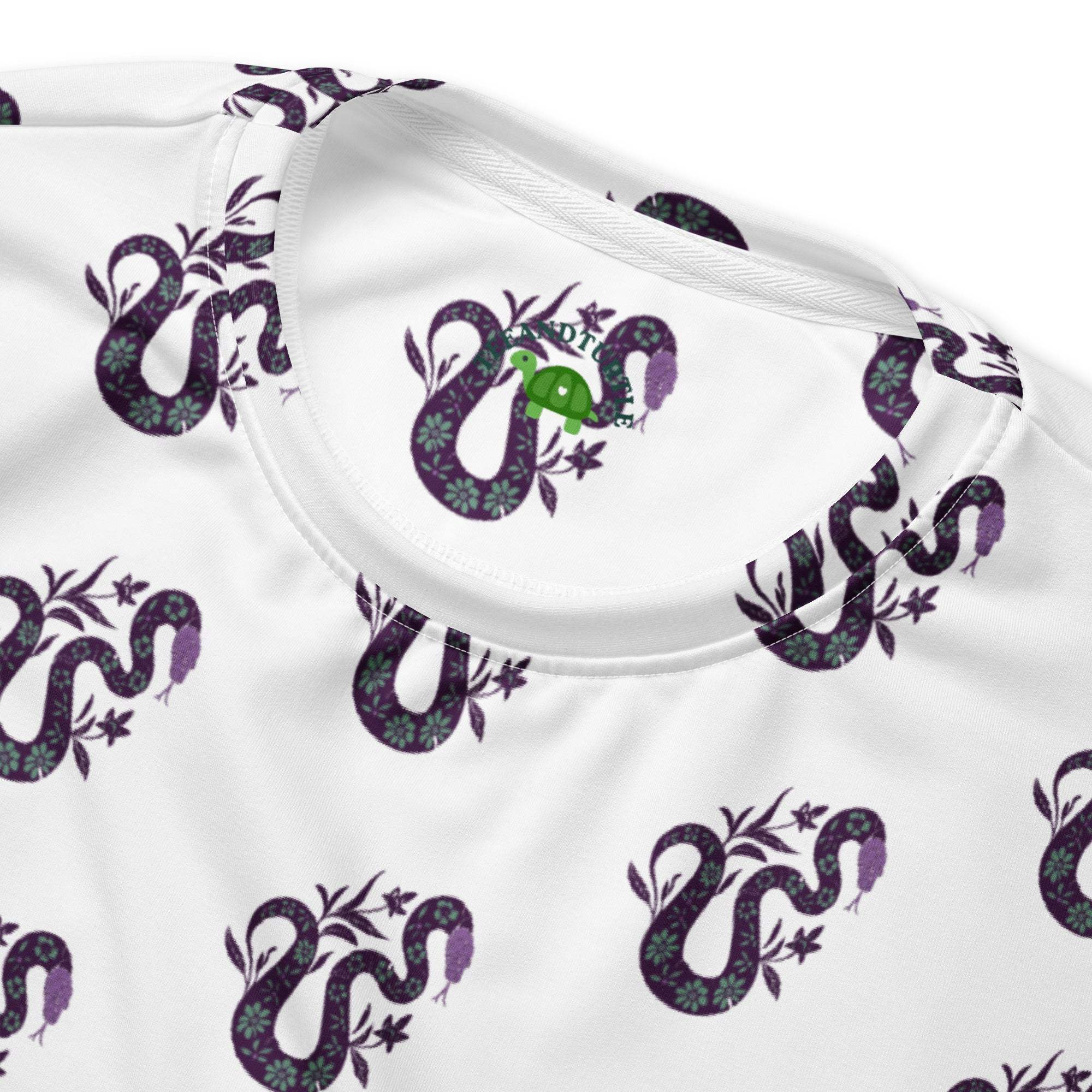 Snake Purple | Eco-Friendly | Premium Pattern Sweatshirt | TeeandTurtle | Sustainable