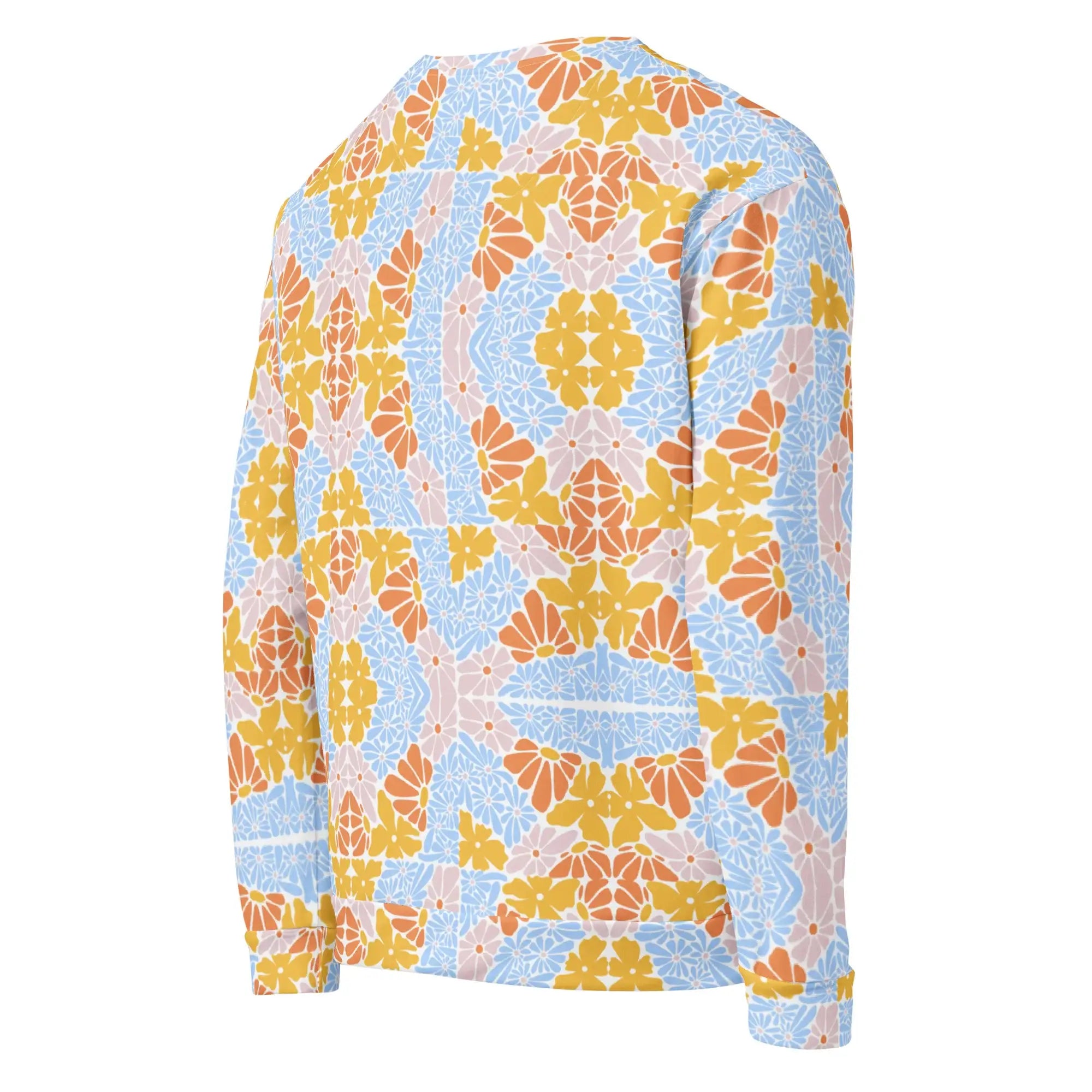 Florosent Bright Flowers | Eco-Friendly | Premium Pattern Sweatshirt | TeeandTurtle | Sustainable