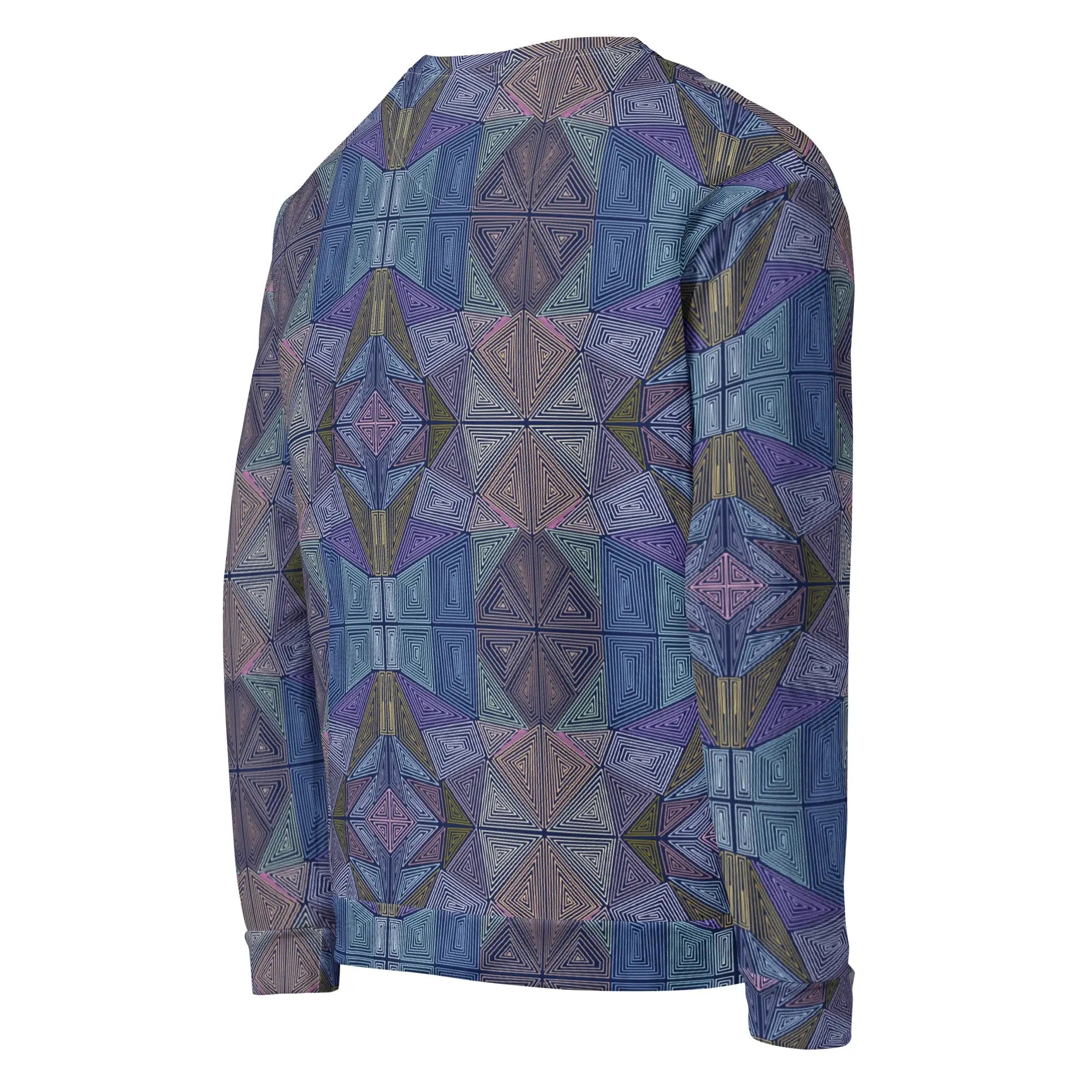 Dizzy Block | Eco-Friendly | Premium Pattern Sweatshirt | TeeandTurtle | Sustainable