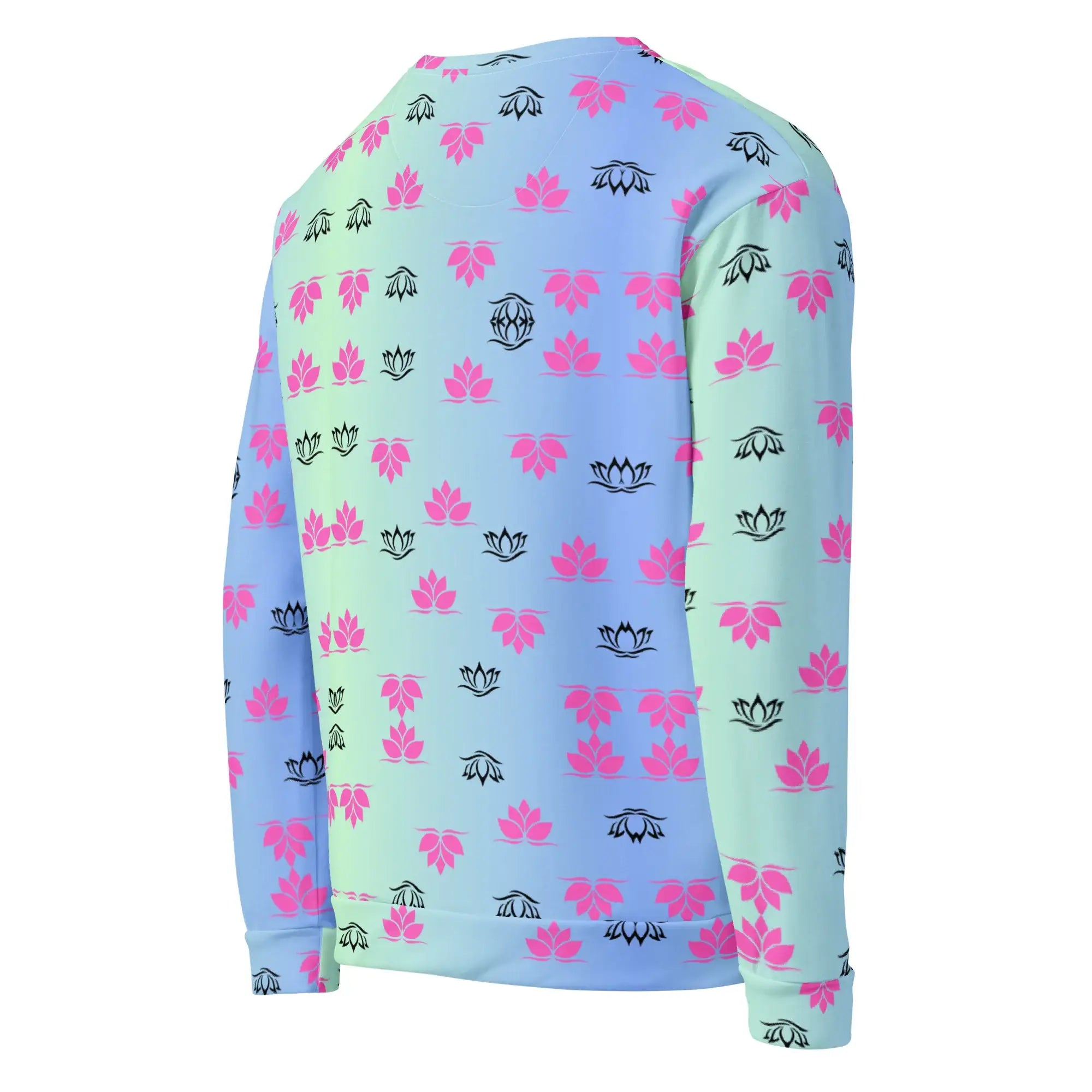 Lotus Gradiant | Eco-Friendly | Premium Pattern Sweatshirt | TeeandTurtle | Sustainable
