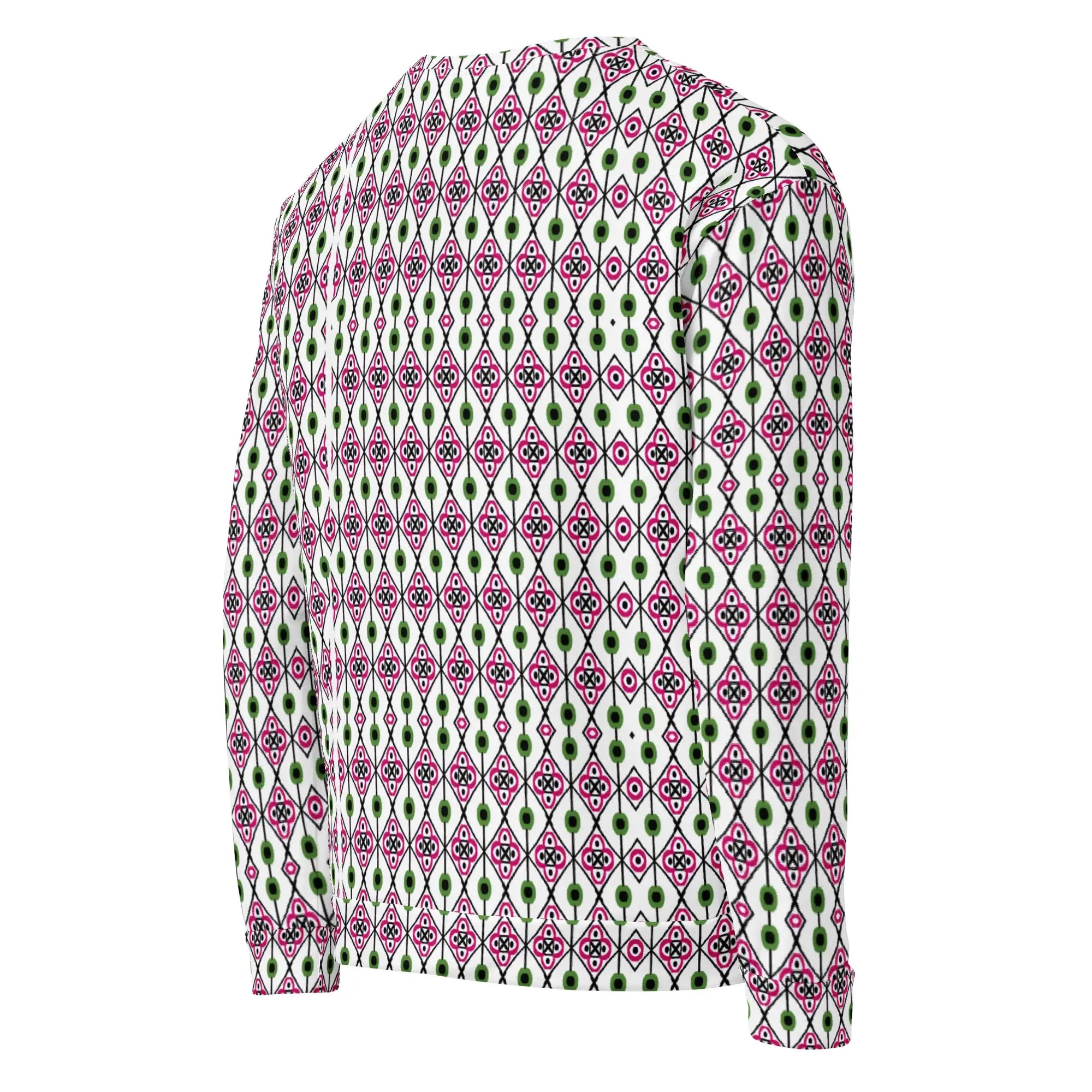 Green Diamonds | Eco-Friendly | Premium Pattern Sweatshirt | TeeandTurtle | Sustainable