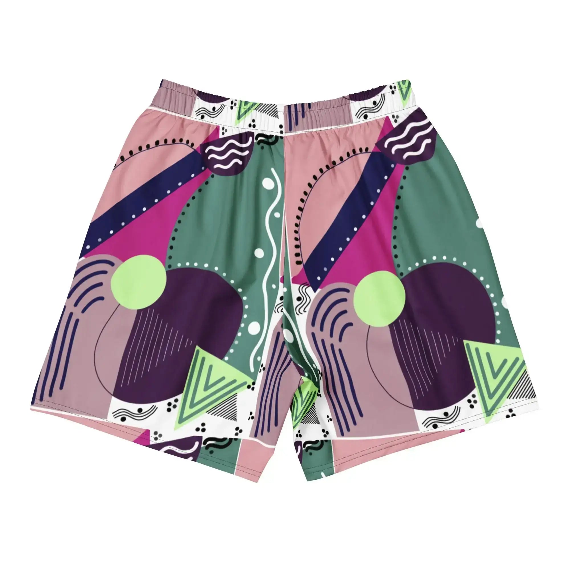 Geometrical | Eco-Friendly | Athletic Shorts | TeeandTurtle | Sustainable