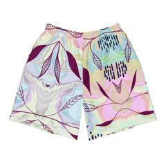 Marble Leaves | Eco-Friendly | Athletic Shorts | TeeandTurtle | Sustainable