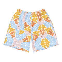 Florosent Bright Flowers | Eco-Friendly | Athletic Shorts | TeeandTurtle | Sustainable