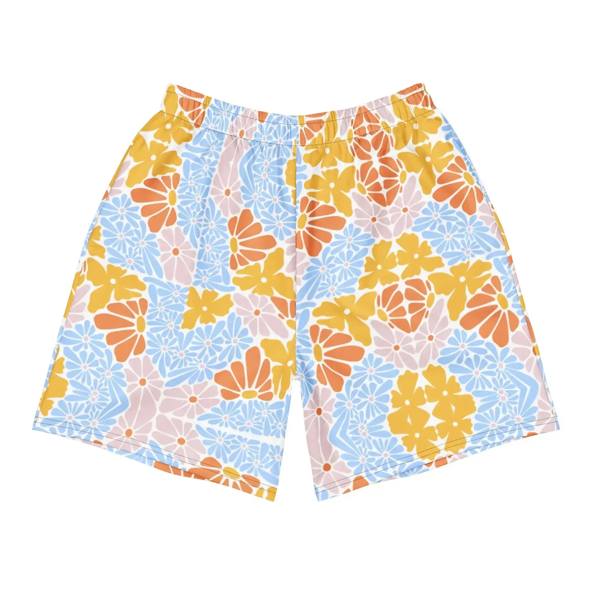 Florosent Bright Flowers | Eco-Friendly | Athletic Shorts | TeeandTurtle | Sustainable