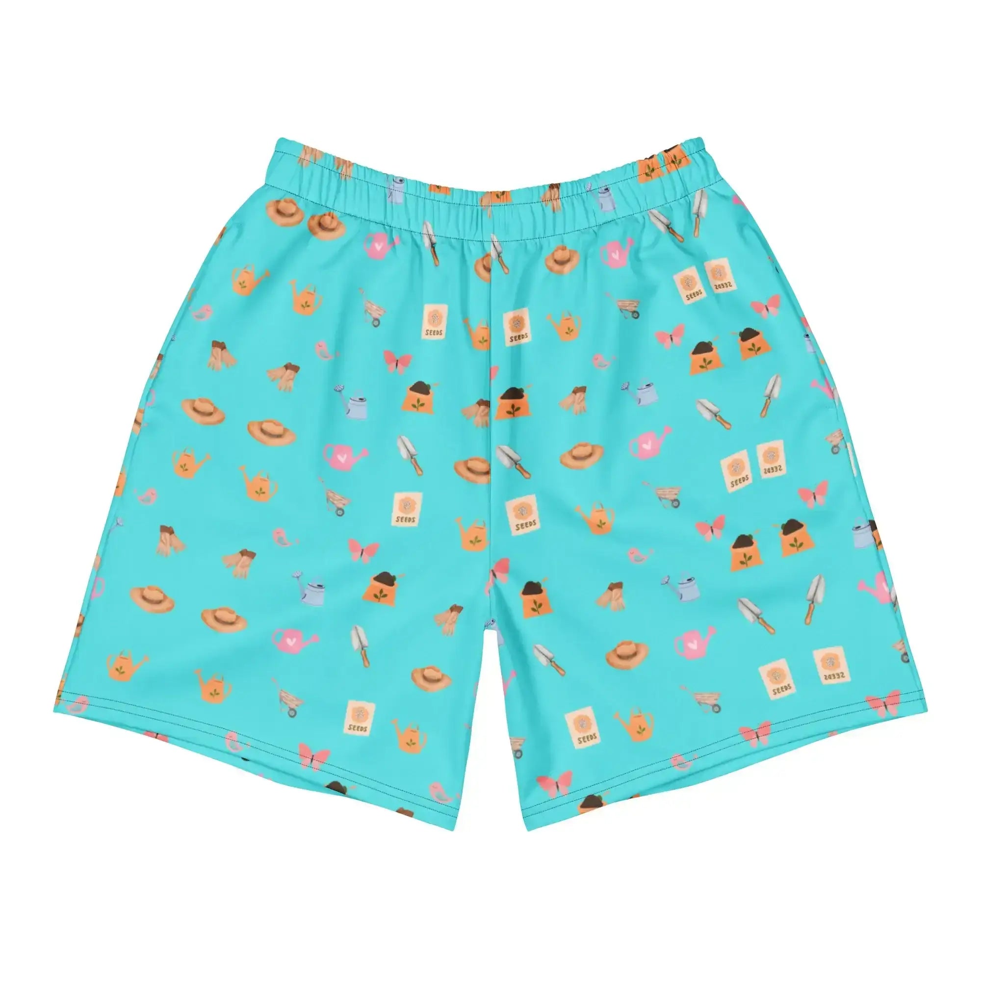Blue Garden Tools | Eco-Friendly | Athletic Shorts | TeeandTurtle | Sustainable