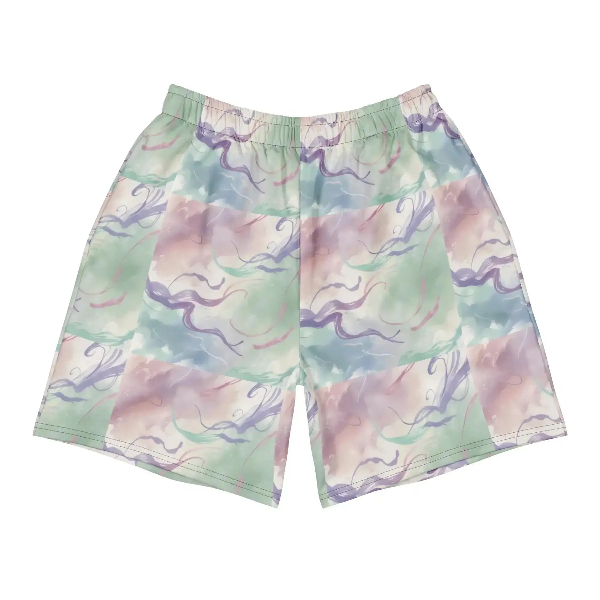 Pastel Strokes | Eco-Friendly | Athletic Shorts | TeeandTurtle | Sustainable