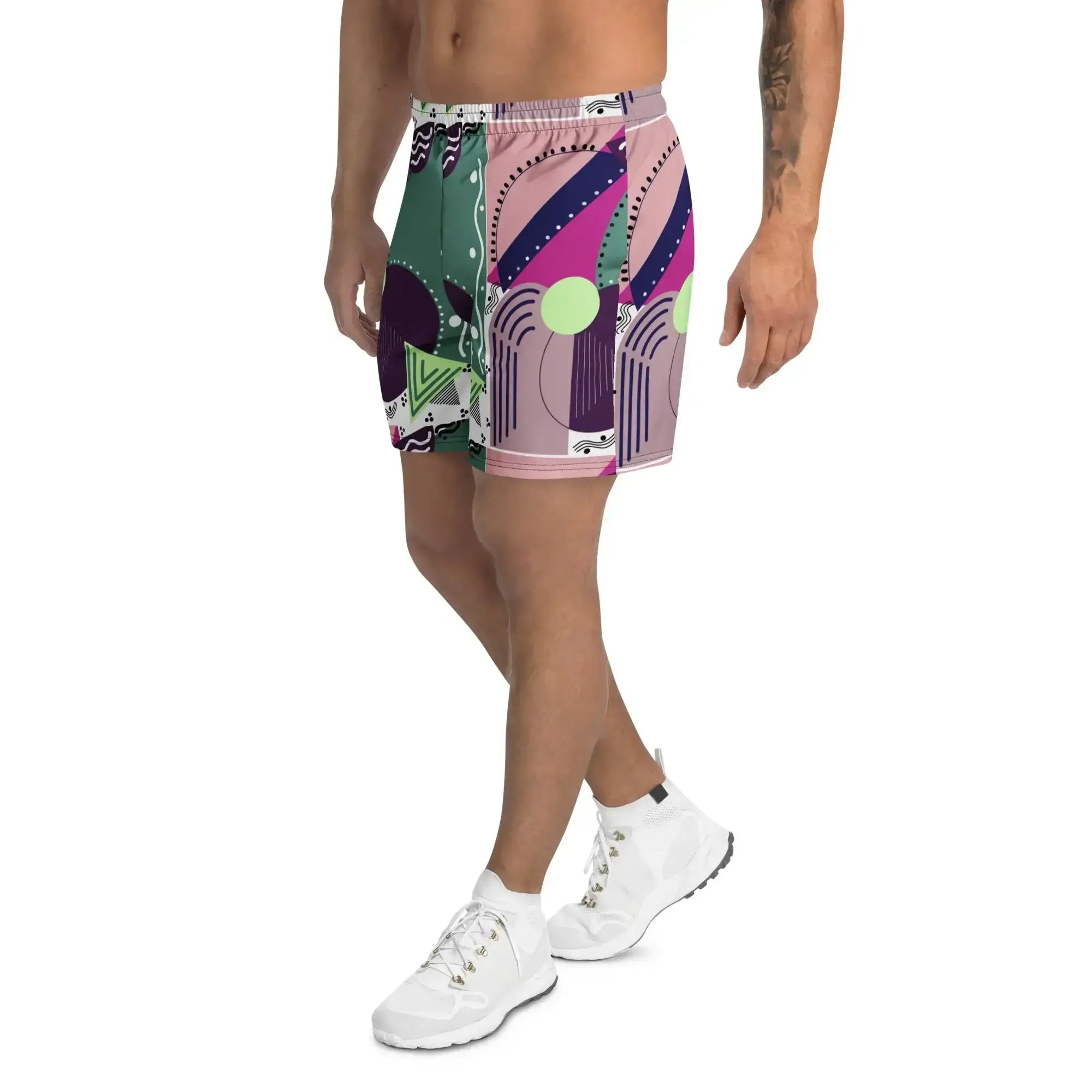 Geometrical | Eco-Friendly | Athletic Shorts | TeeandTurtle | Sustainable
