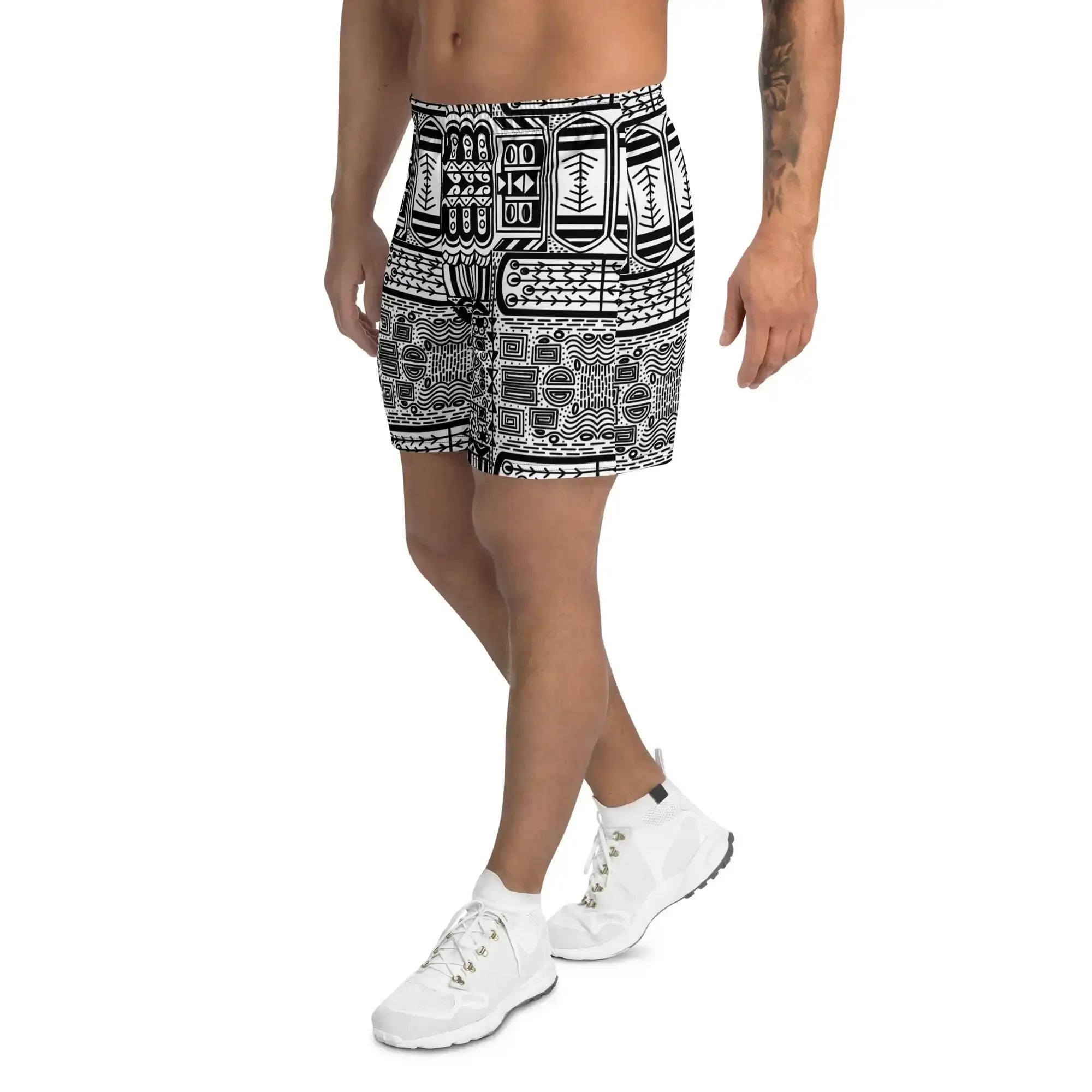 Black Aztek | Eco-Friendly | Athletic Shorts | TeeandTurtle | Sustainable