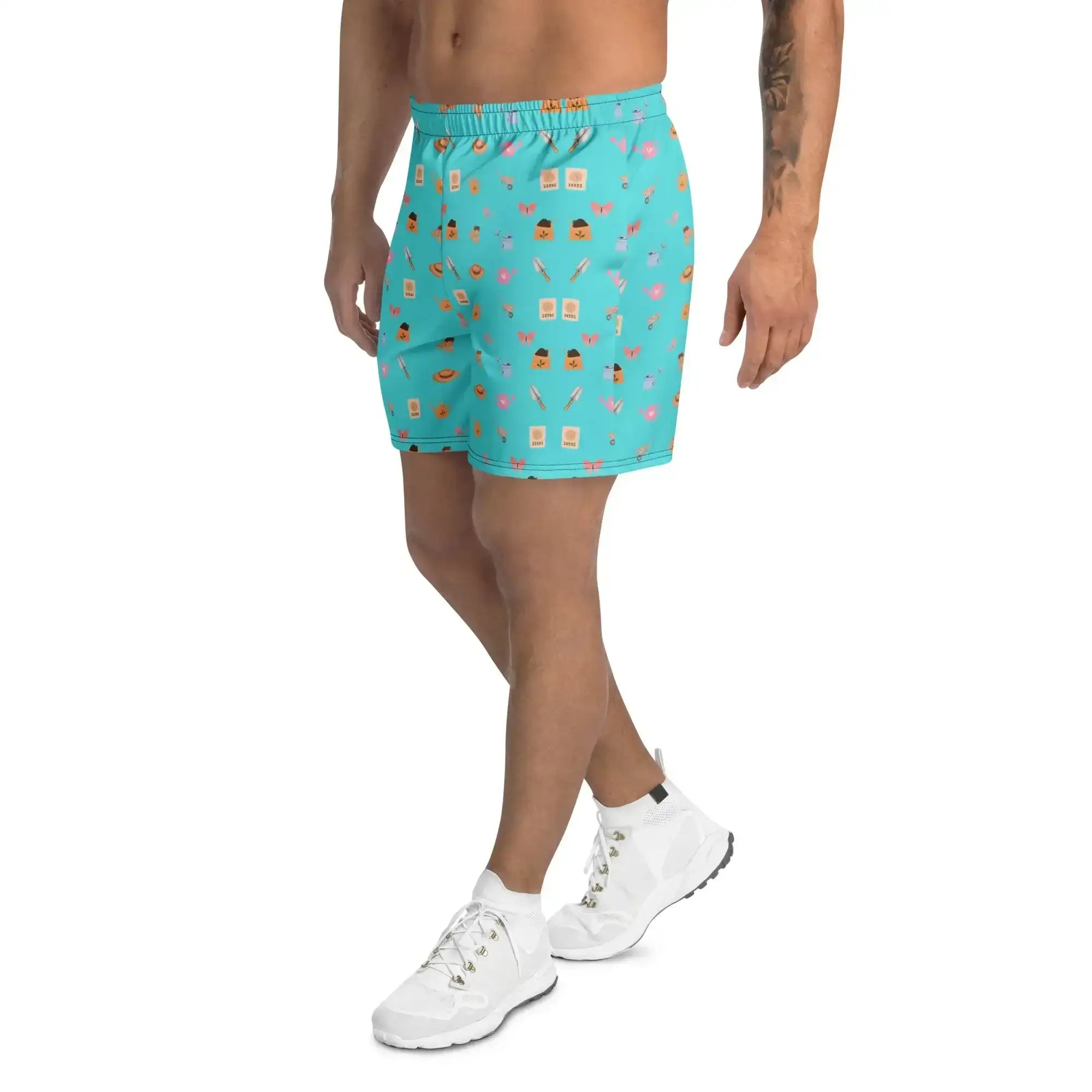 Blue Garden Tools | Eco-Friendly | Athletic Shorts | TeeandTurtle | Sustainable