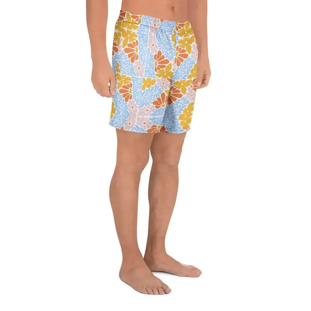 Florosent Bright Flowers | Eco-Friendly | Athletic Shorts | TeeandTurtle | Sustainable