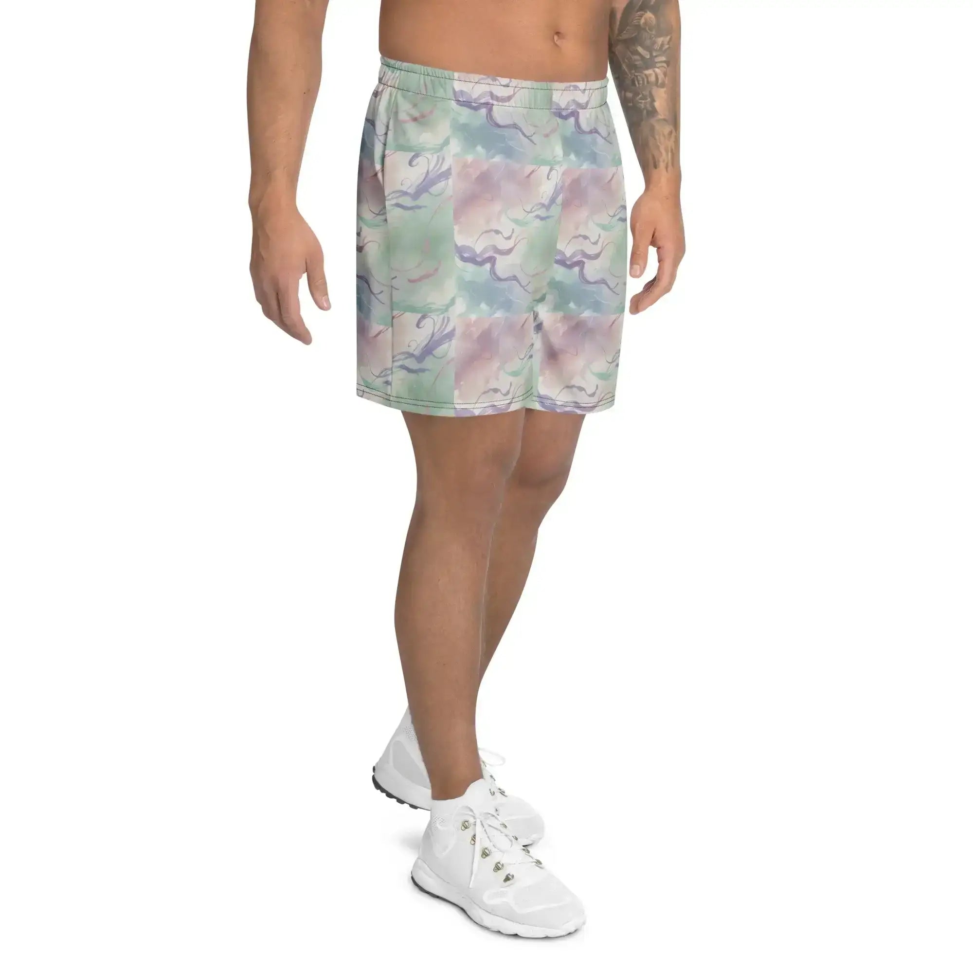 Pastel Strokes | Eco-Friendly | Athletic Shorts | TeeandTurtle | Sustainable